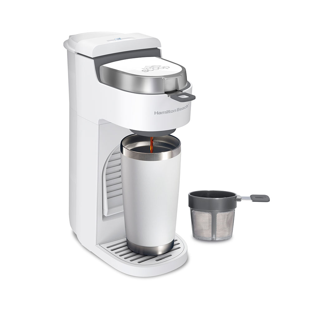 The Scoop® Single-Serve Coffee Maker, White (47621)
