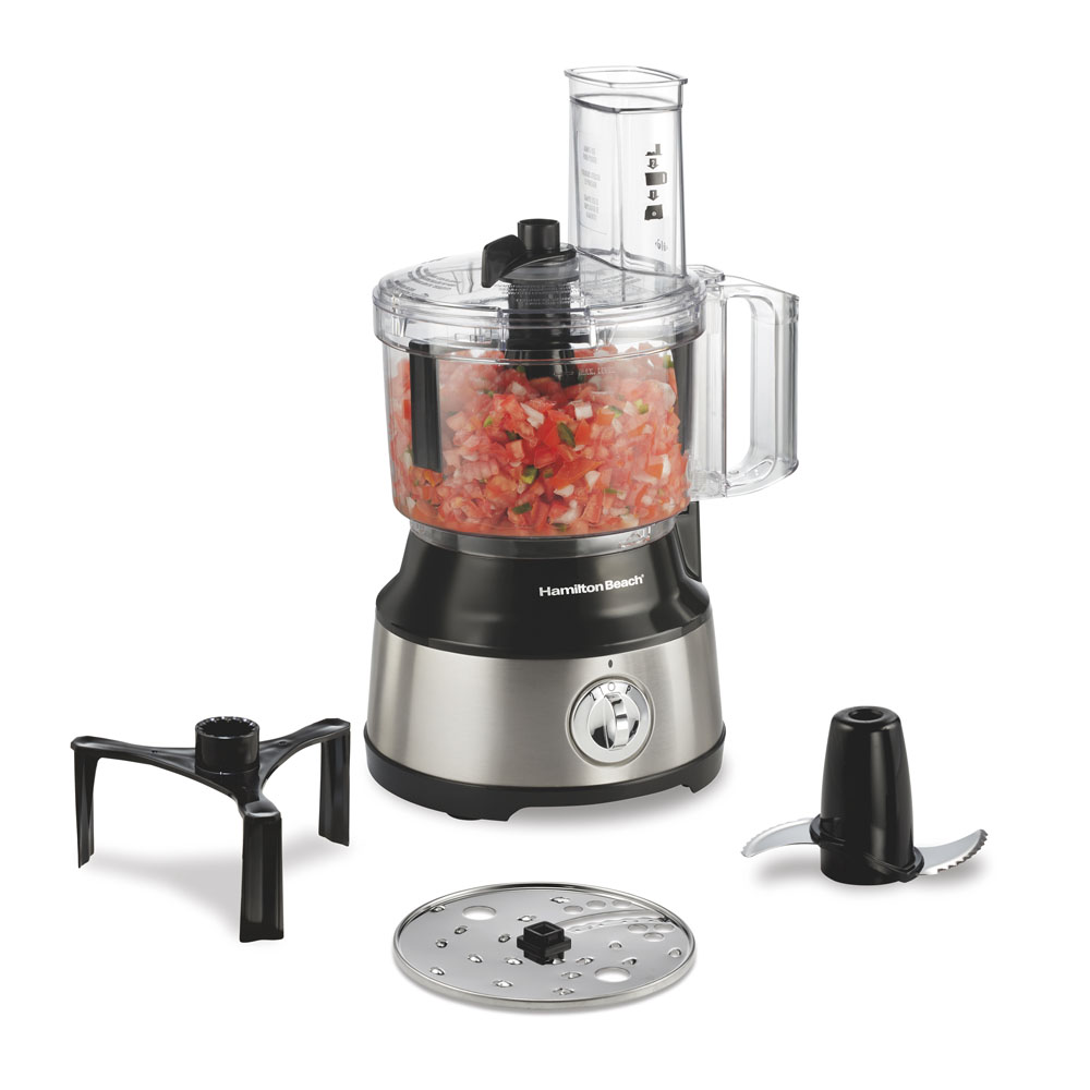 10-Cup Food Processor with Bowl Scraper, Black & Stainless (70730J)