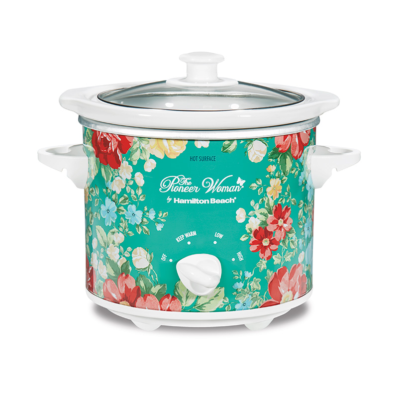 Hamilton Beach Floral Slow Cooker The Pioneer Woman 1.5 Quart Vintage Crock Pot