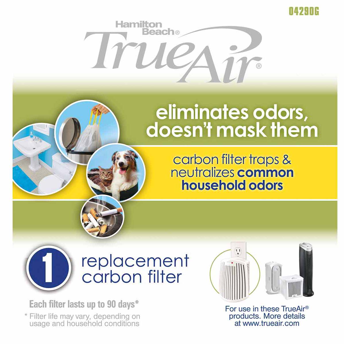 TrueAir® Filter, Single All-Purpose Carbon, (04290G)