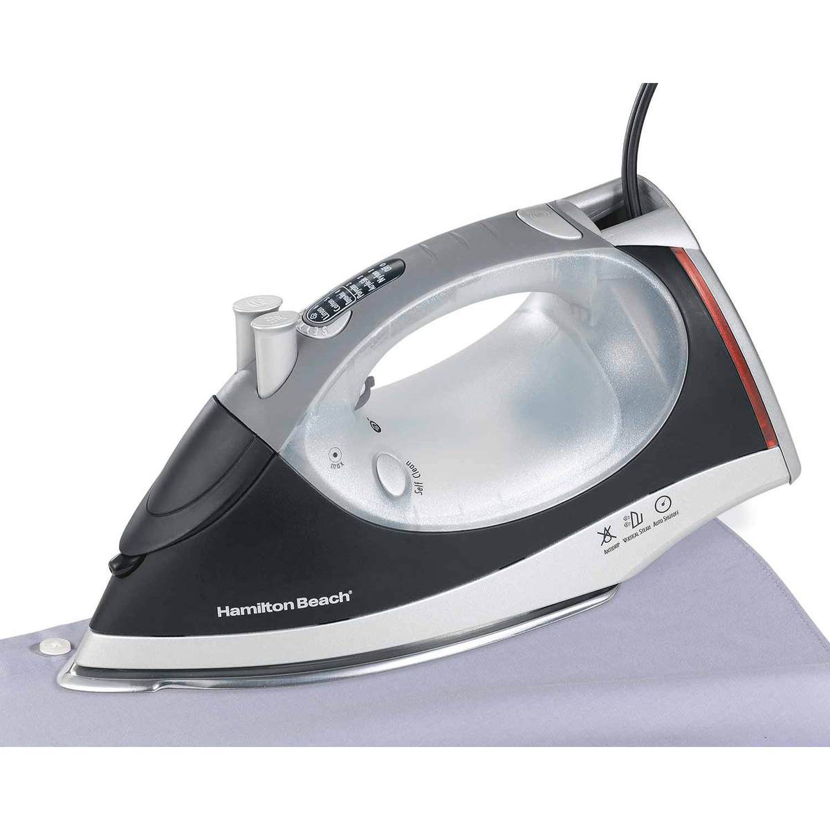 Electronic Control Nonstick Light-up Retractable Cord Iron (14885)