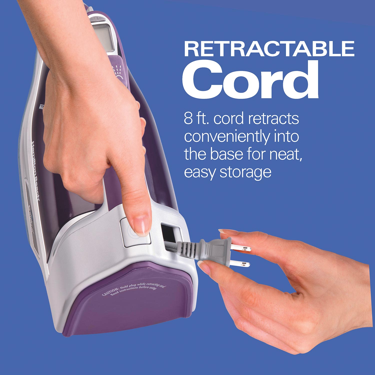 Durathon® Digital Iron with Retractable Cord