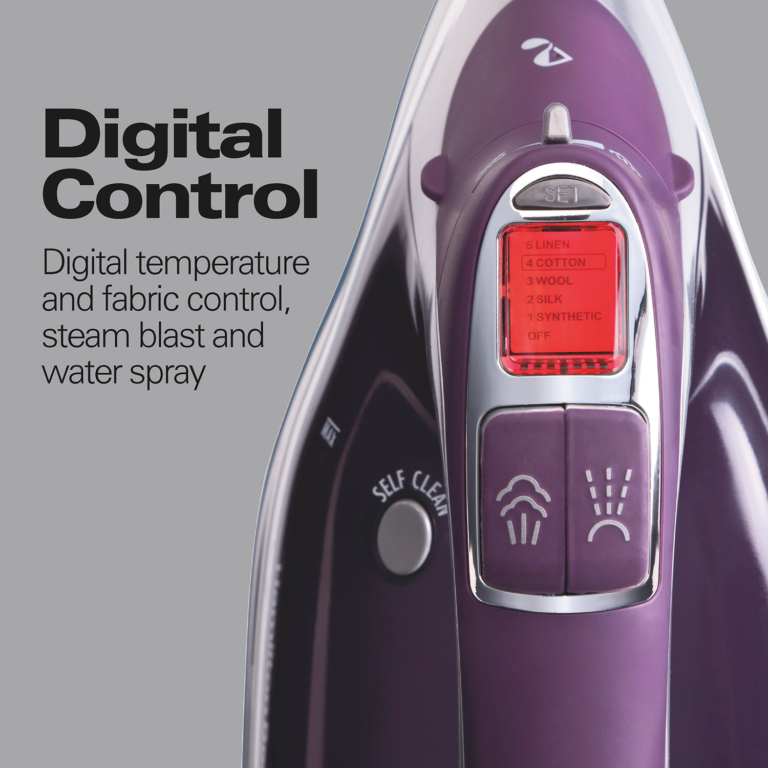 Durathon® Digital Iron with Retractable Cord