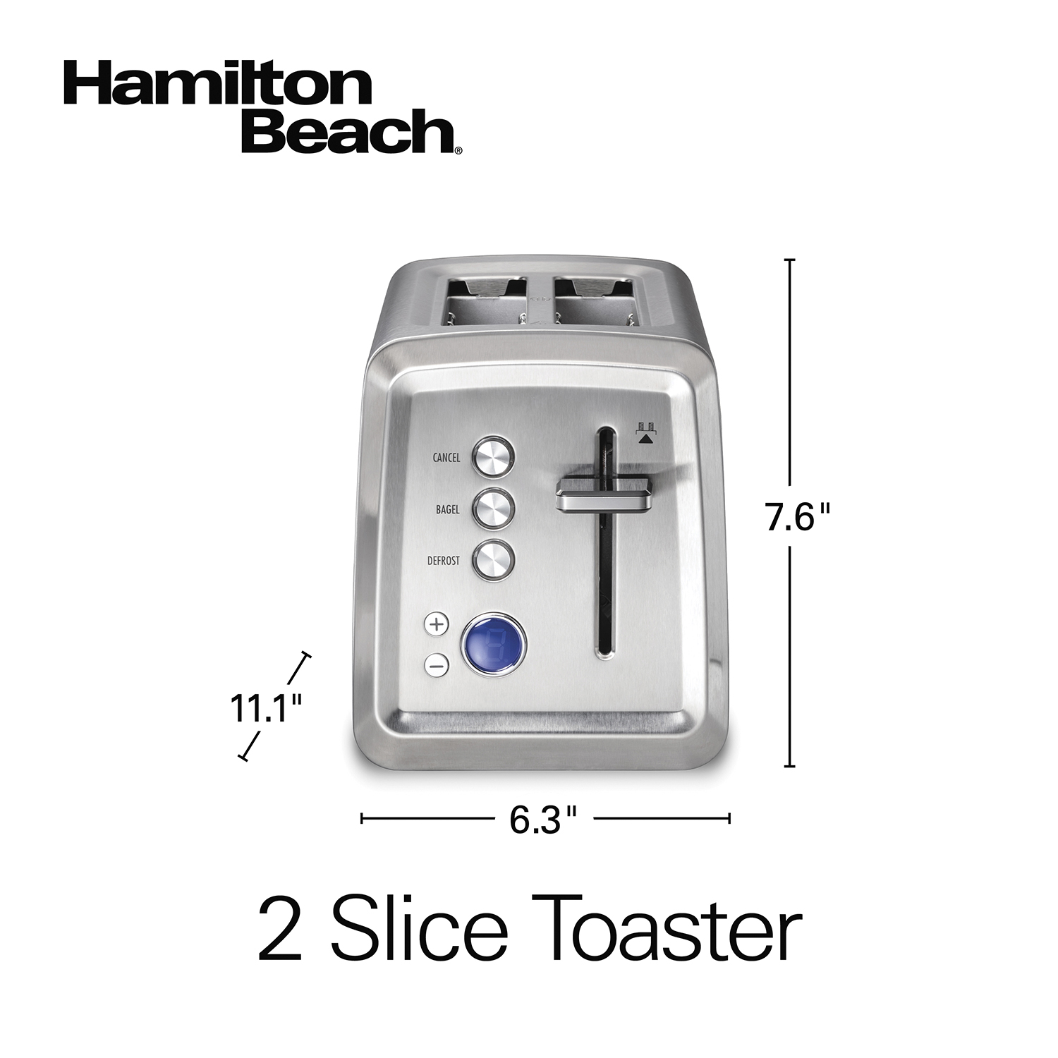 Hamilton Beach 2 Slice Toaster - Stainless Steel