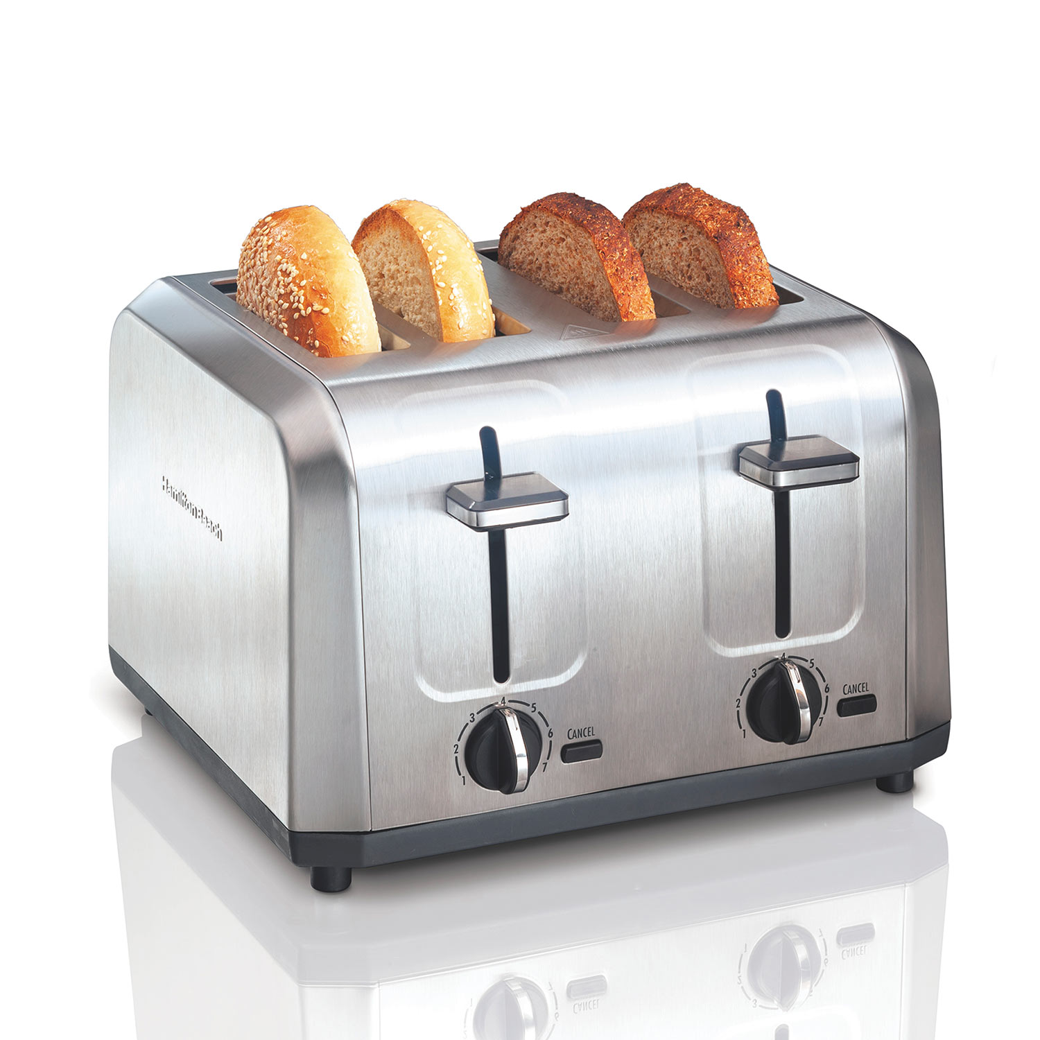 4 Slice Metal Toaster with Extra-Wide Slots (24714G)