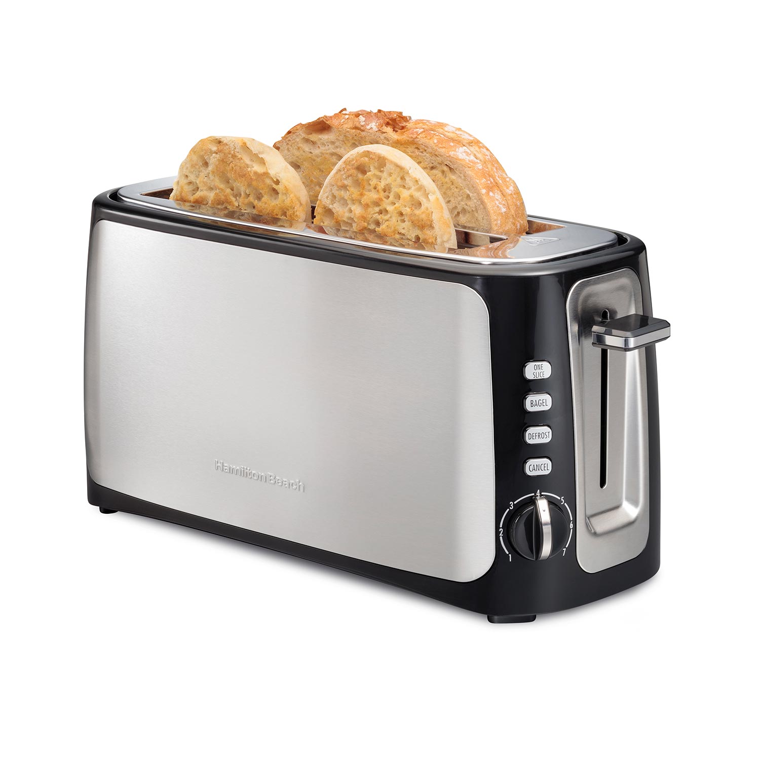 4 Slice Long-Slot Toaster with Sure-Toast One-Slice Technology (24820)
