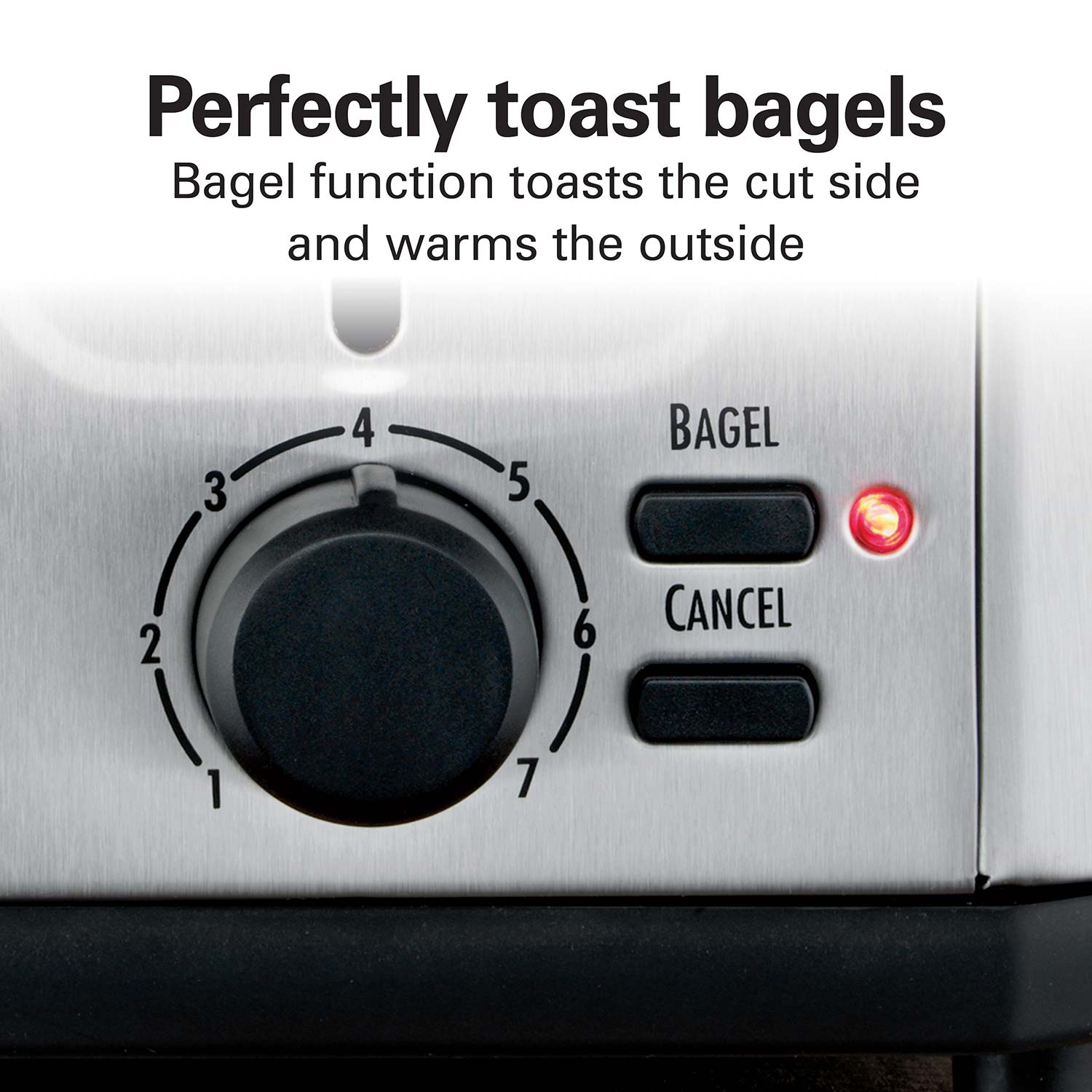 4-Slice Brushed Stainless Steel Toaster by Hamilton Beach at Fleet
