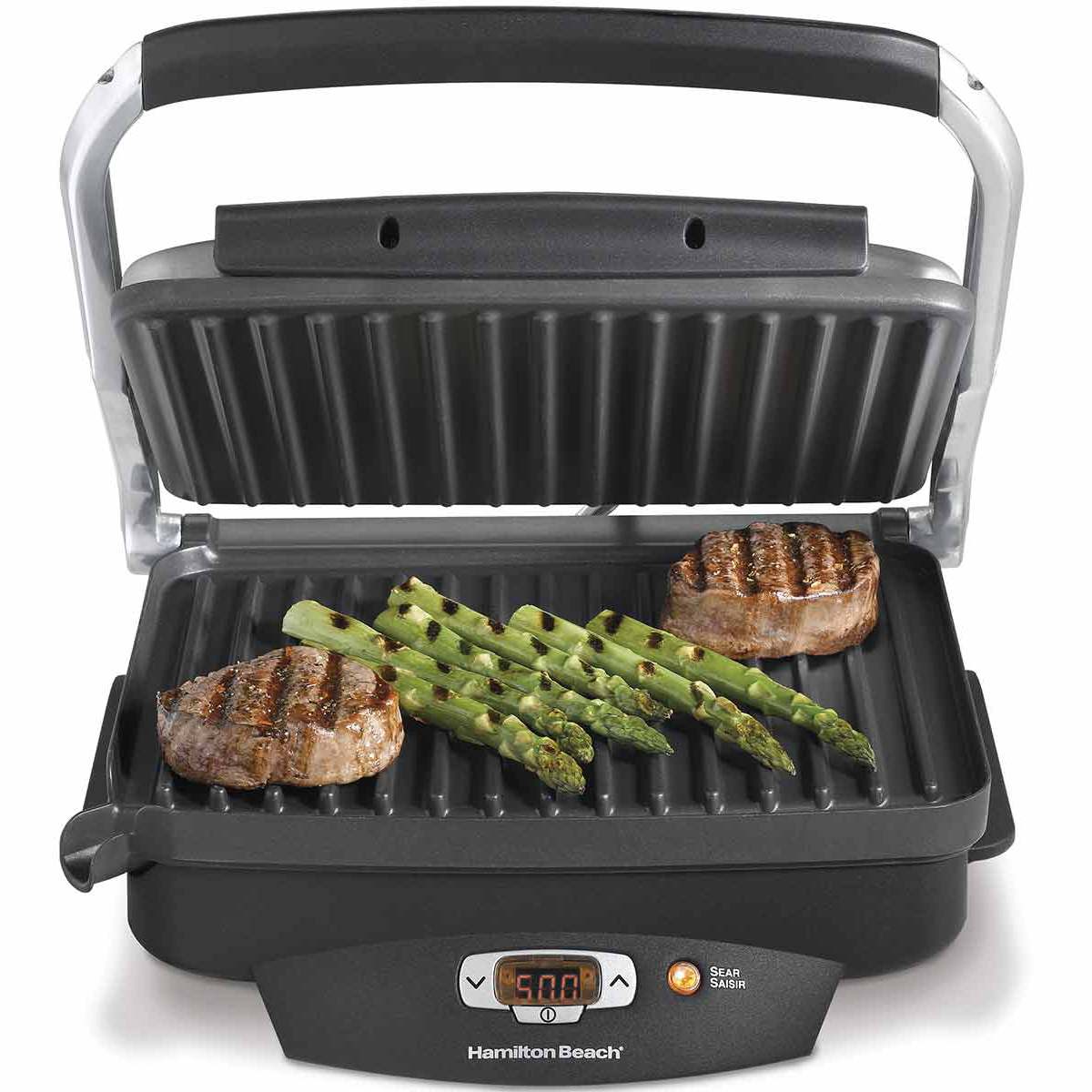 Best Buy: Hamilton Beach Professional Cast Iron Electric Grill BLACK 38560