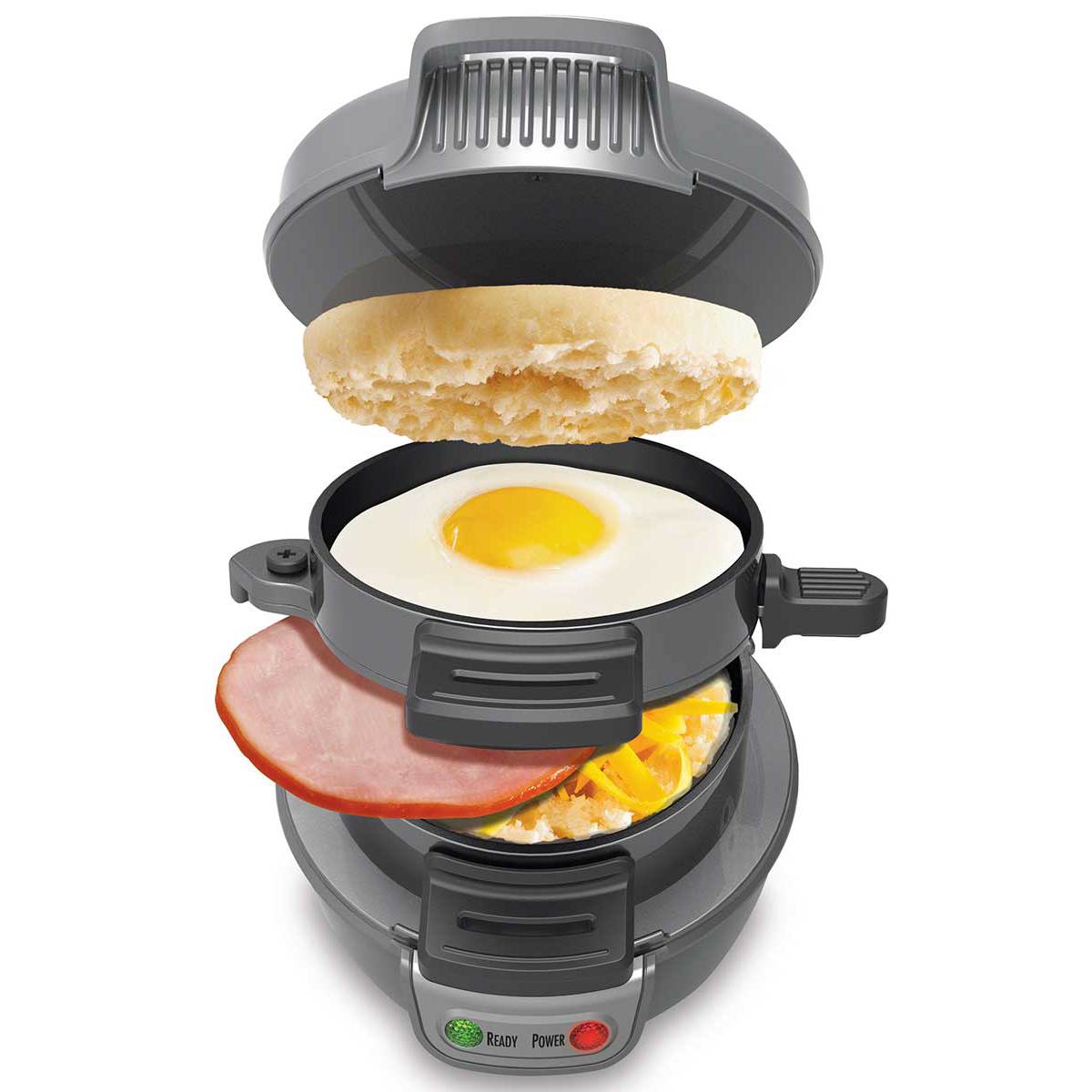 Breakfast Sandwich Maker, Silver - 25475A