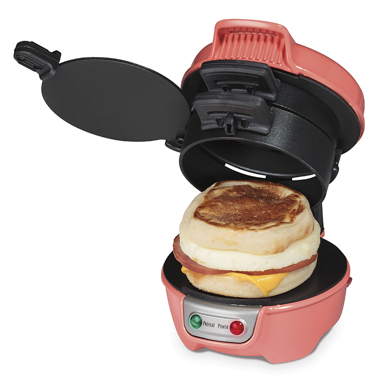 Hamilton Beach Breakfast Sandwich Maker Coral 25483