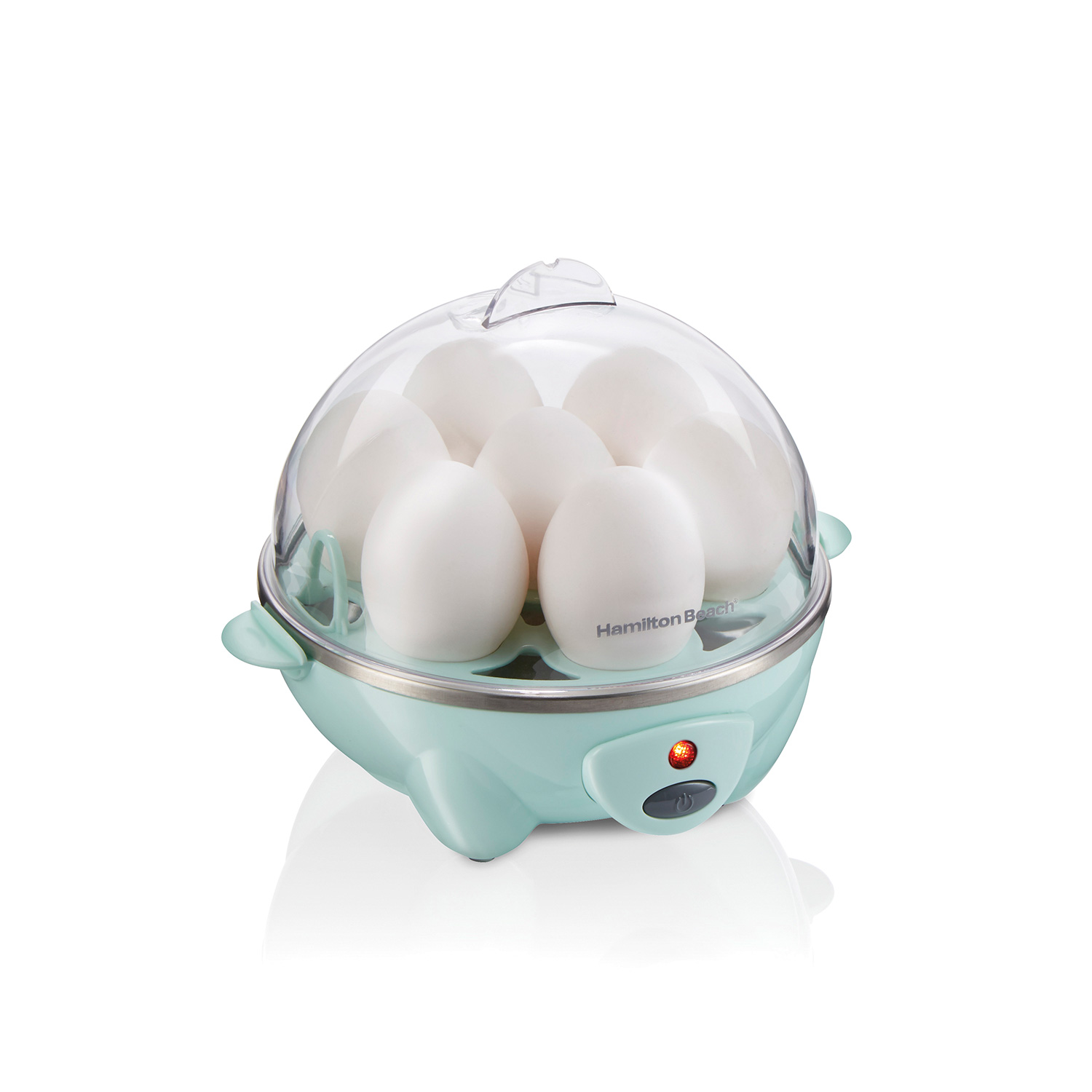 3-in-1 Egg Cooker with 7 Egg Capacity, Teal (25504)