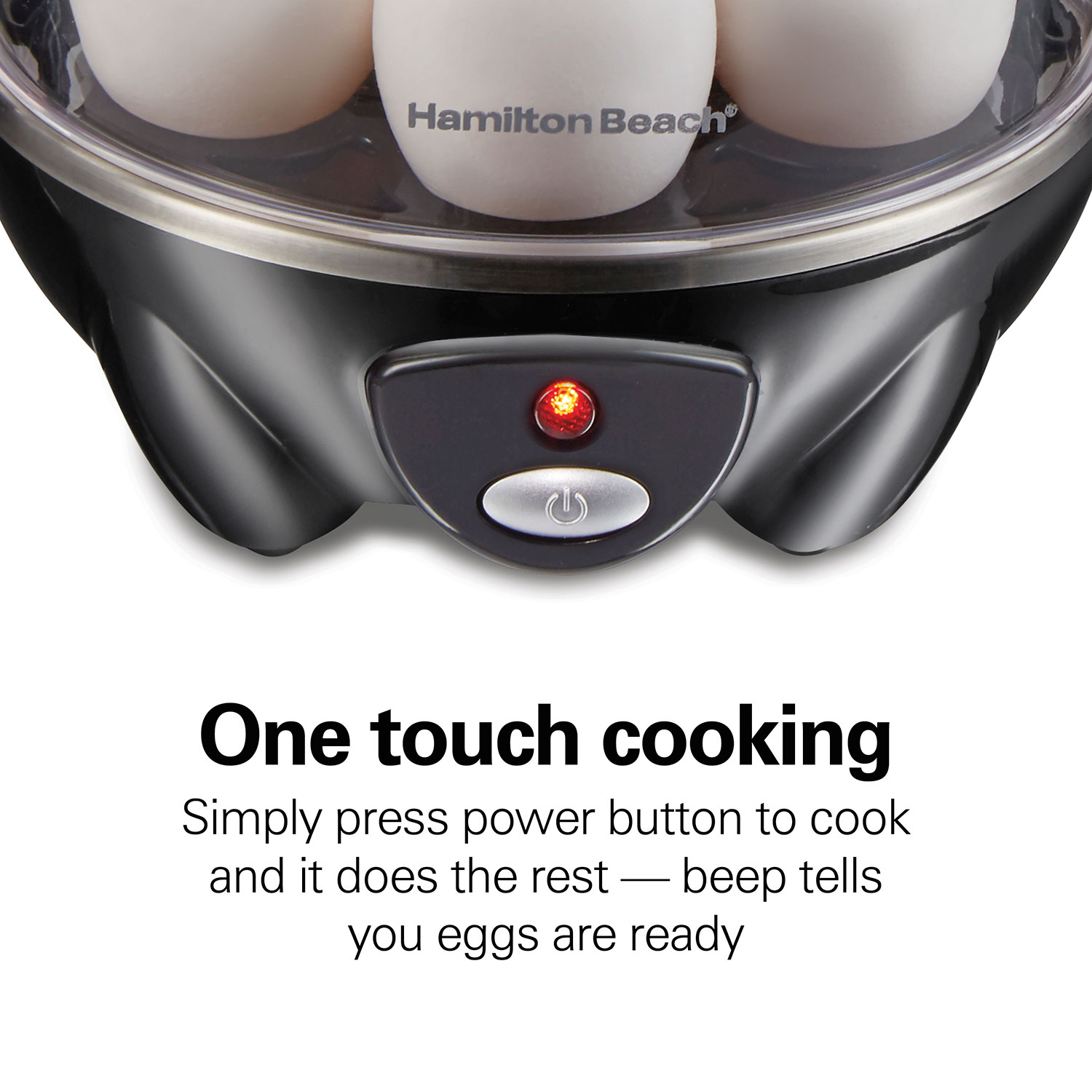 Hamilton Beach Egg Cooker #25500 7 Egg Capacity W/ Timer Kitchen Cooking  New 885911343435