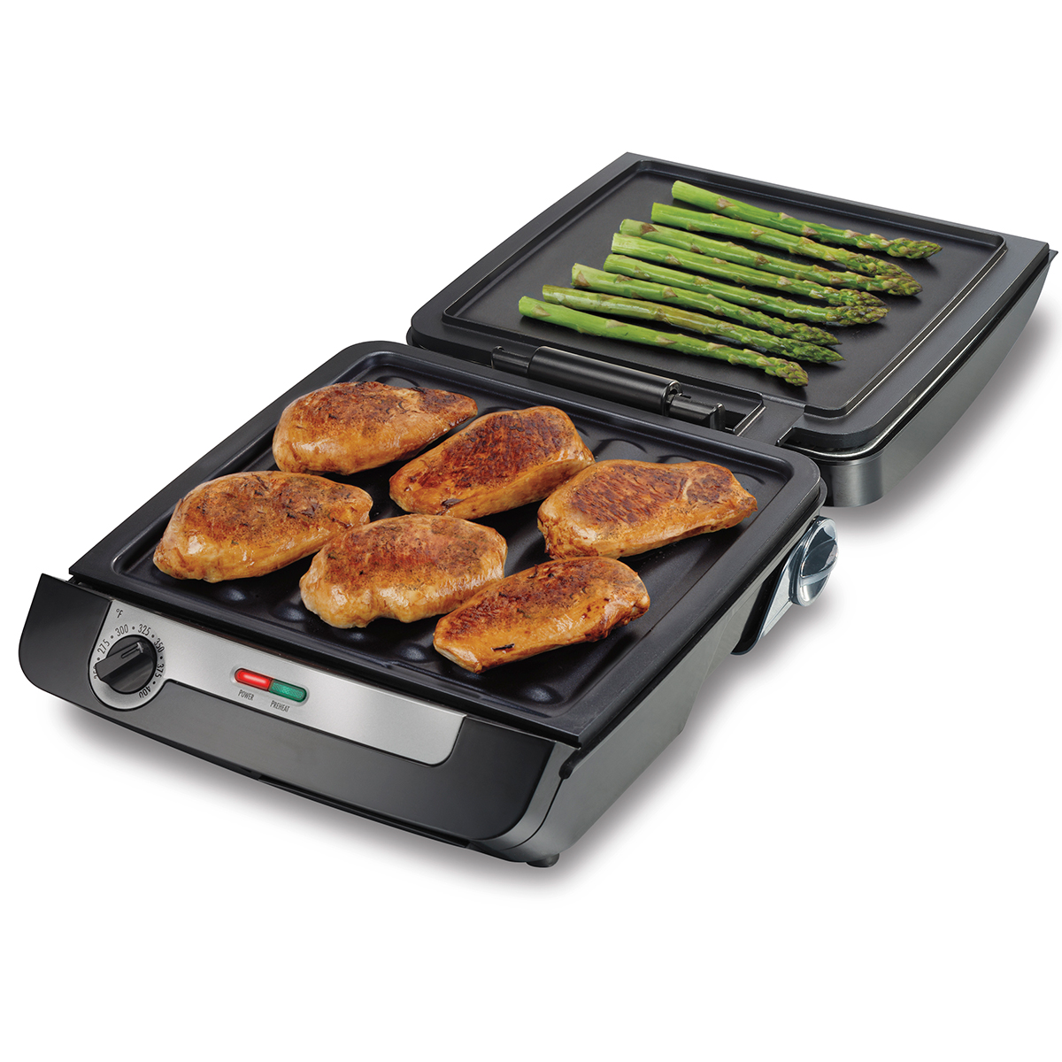 HAMILTON BEACH PROFESSIONAL 160 sq in. Grey Electric Griddle with