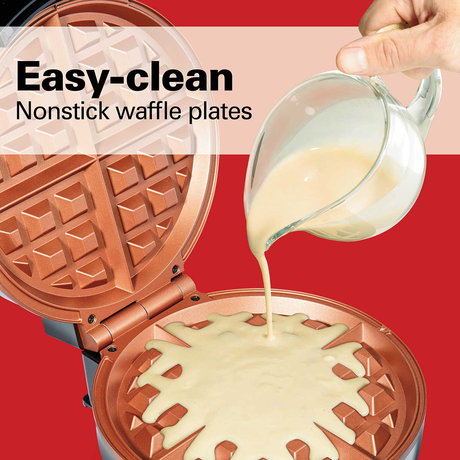thumbnail interactive-video image 1 of Gourmia Belgian Waffle Maker - Adjustable Browning Control With Nonstick Plates & Indicator Lights 1 of 11