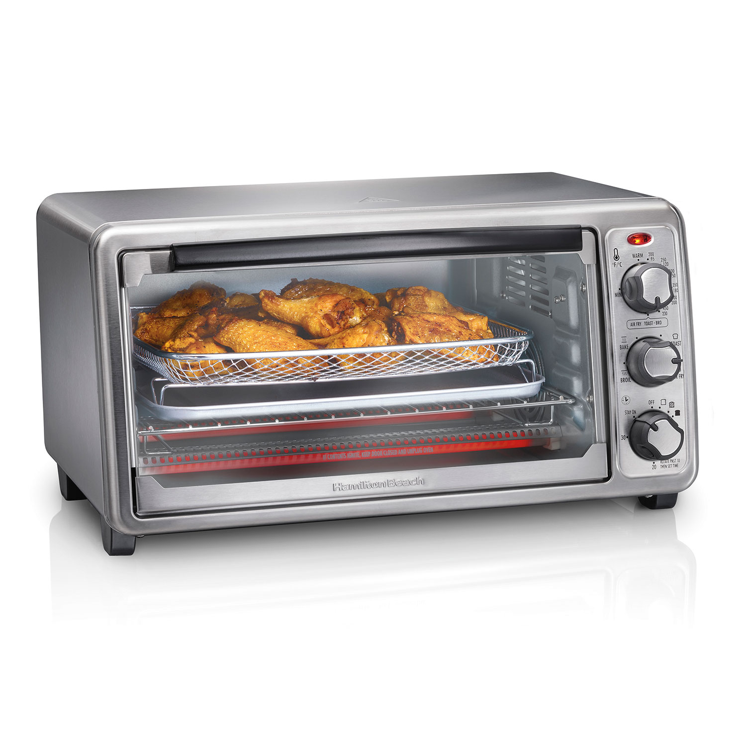 Hamilton Beach Toastation 2-in-1 2 Slice Toaster and Oven In RedModel# 22703 
