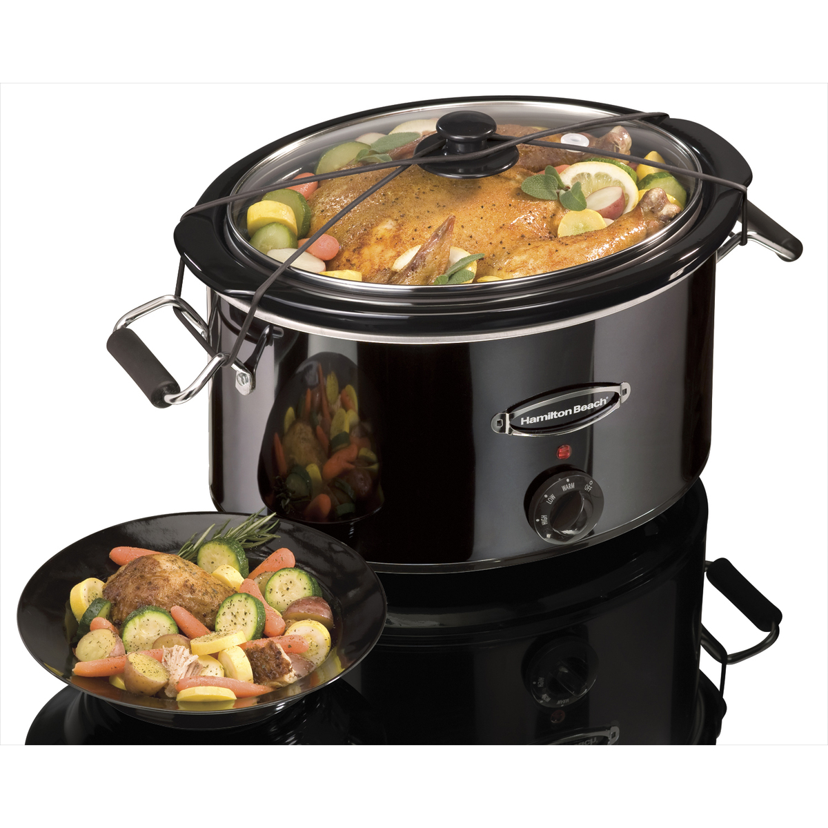 Black Ice™ Metal Collection 7 Quart Slow Cooker (33173)