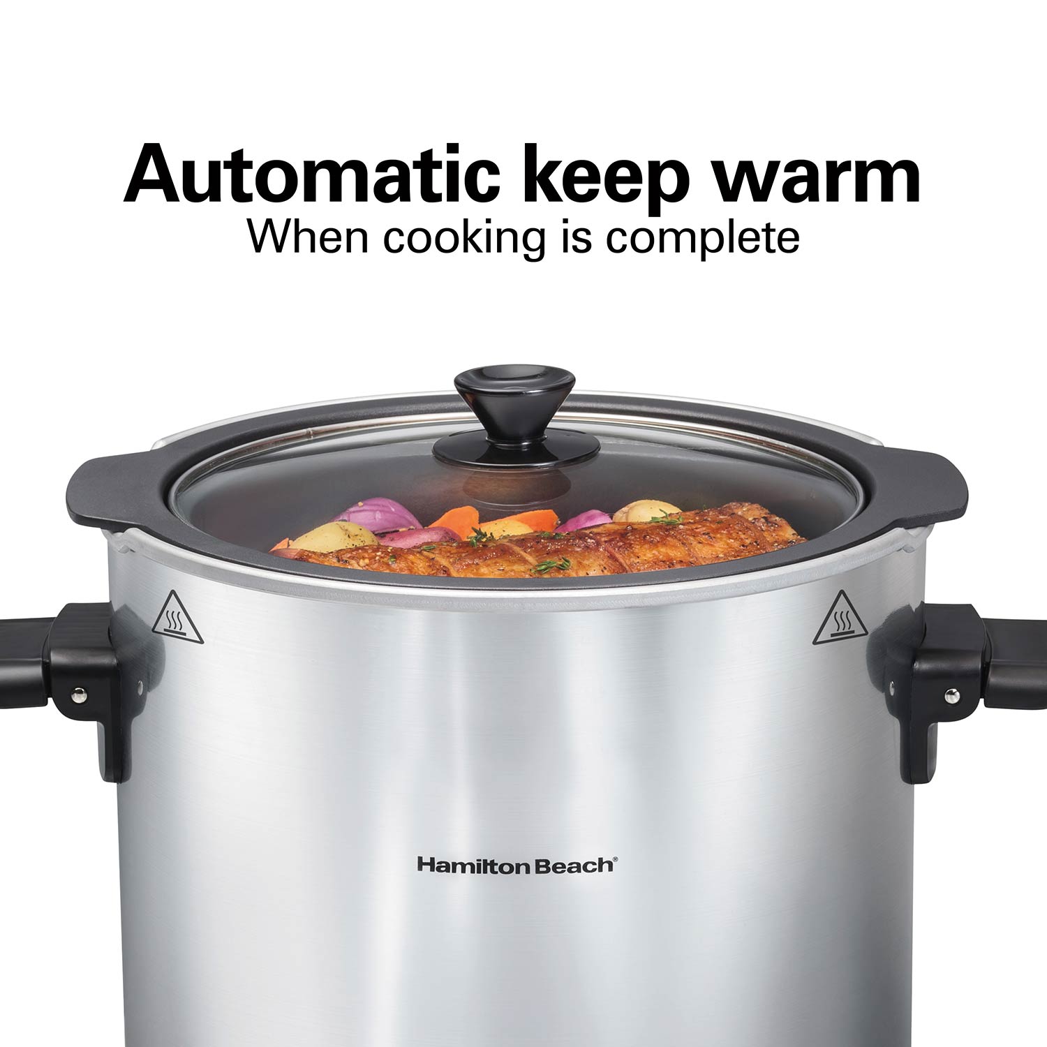 Extra-Large 10 Quart Slow Cooker With Metal Searing Pot
