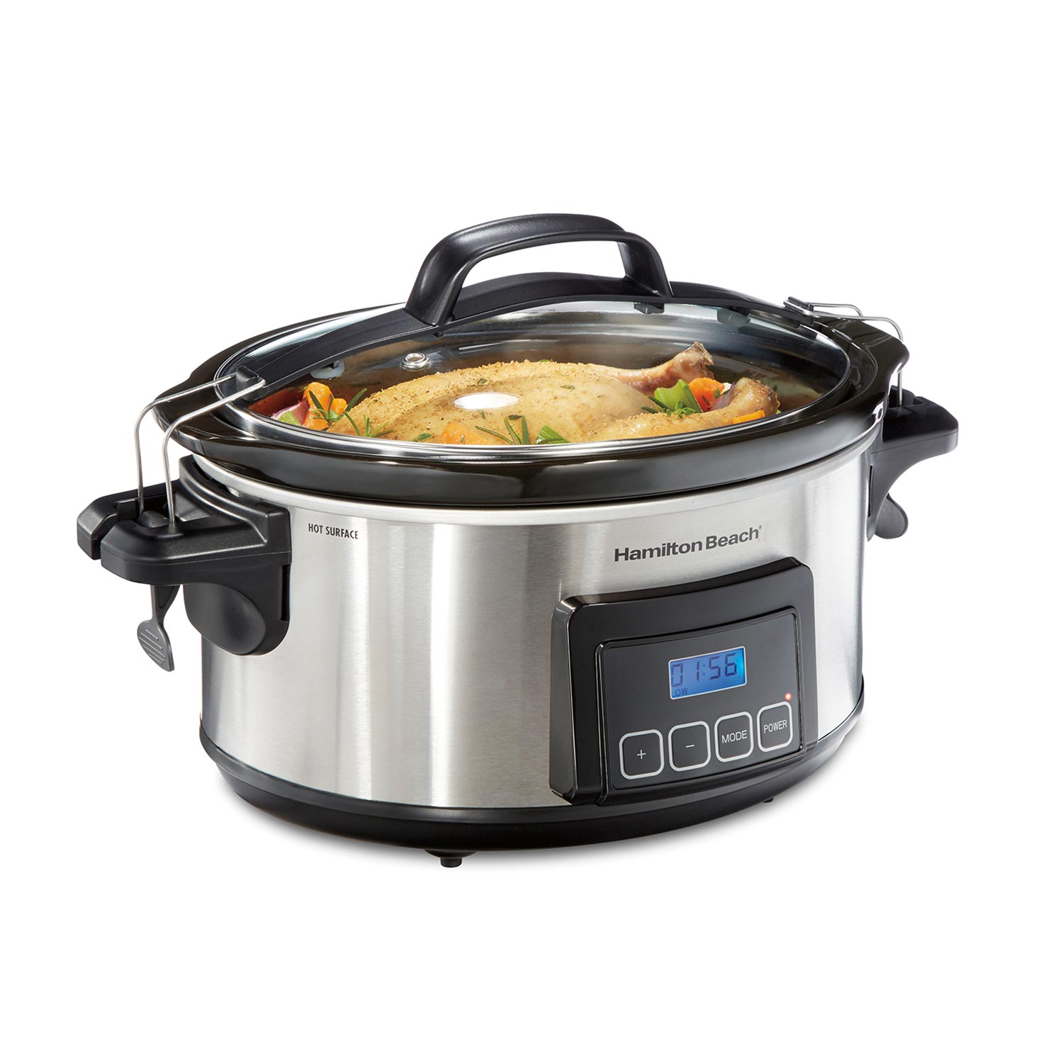 Programmable Stay or Go<sup>®</sup> 6 Qt. Slow Cooker, Stainless Steel (33561)