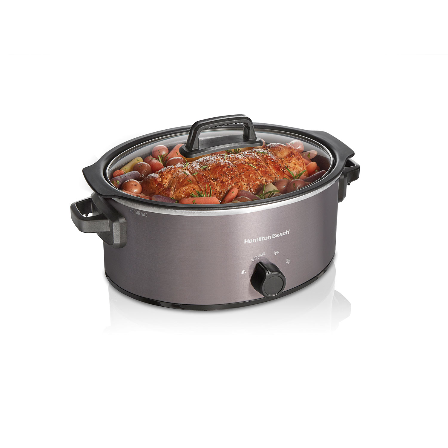6 Quart Stovetop Sear & Cook Slow Cooker, Stainless Steel (33669)