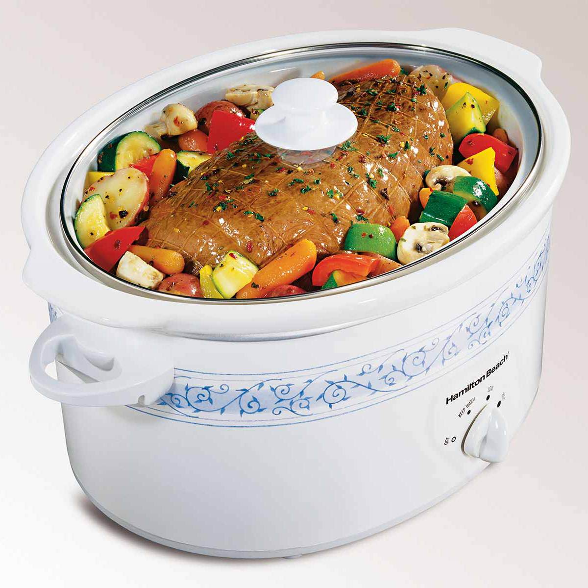 7 Quart Oval Slow Cooker With Travel Case (33690BV)