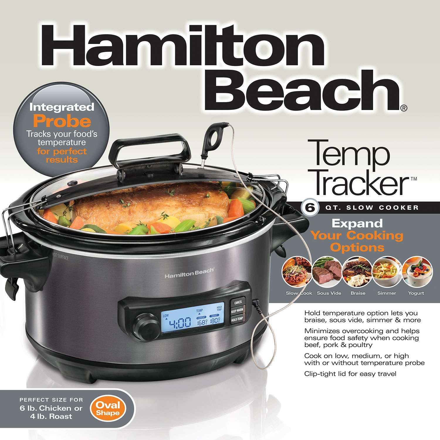 Hamilton Beach Temperature Probe for 6 Quart Cooker 33464 