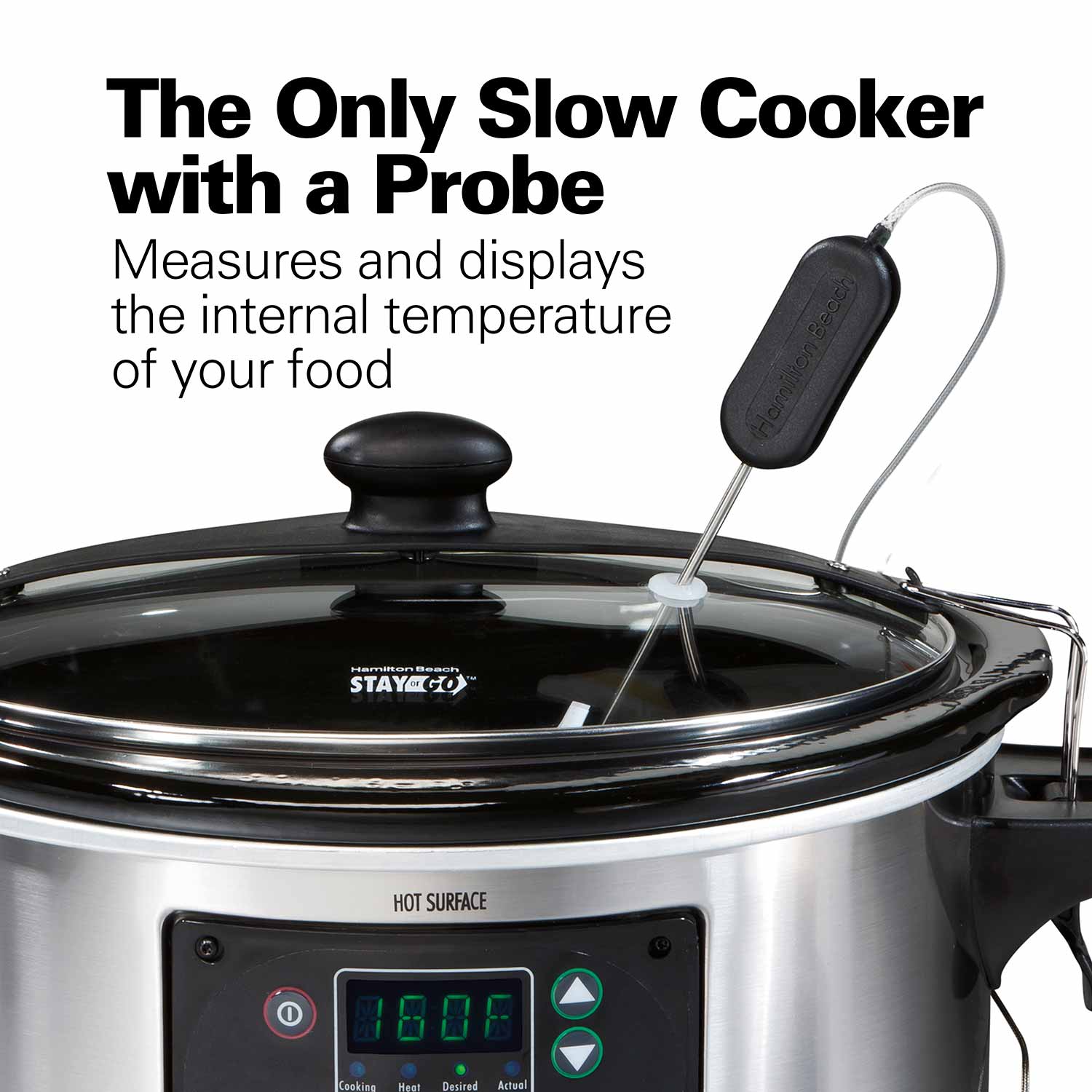6 qt Stainless Steel Set & Forget Programmable Slow Cooker w/Spoon/Lid by  Hamilton Beach at Fleet Farm