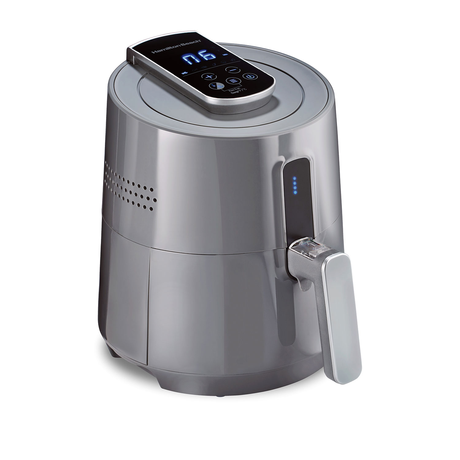 Hamilton Beach Digital Air Fryer, Large 2.5 Liter Capacity, Gray - 35051