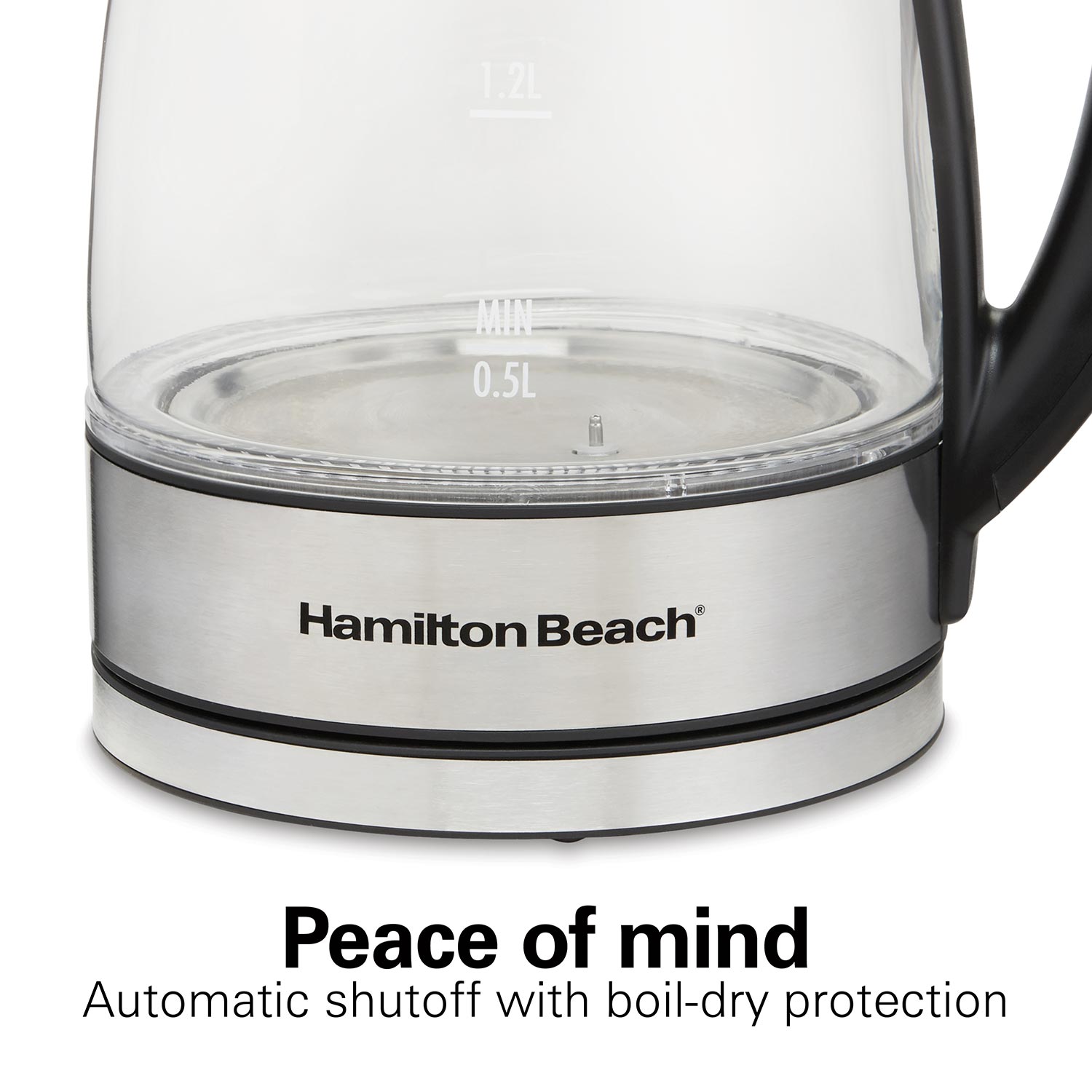 1.7L Cordless Electric Glass Kettle with Auto Shut-Off
