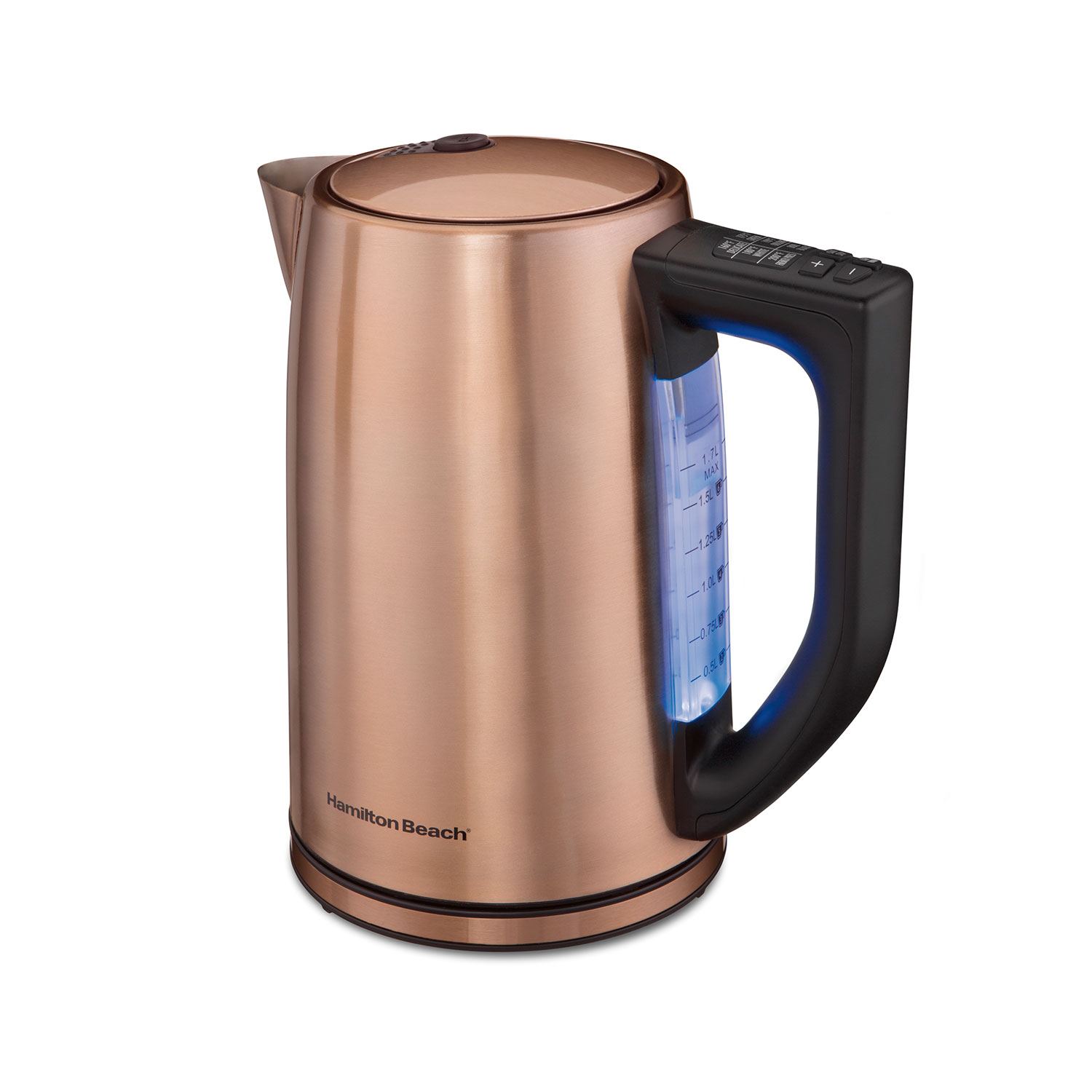 Glass & Stainless Steel with Copper Finish Kettle - 40866