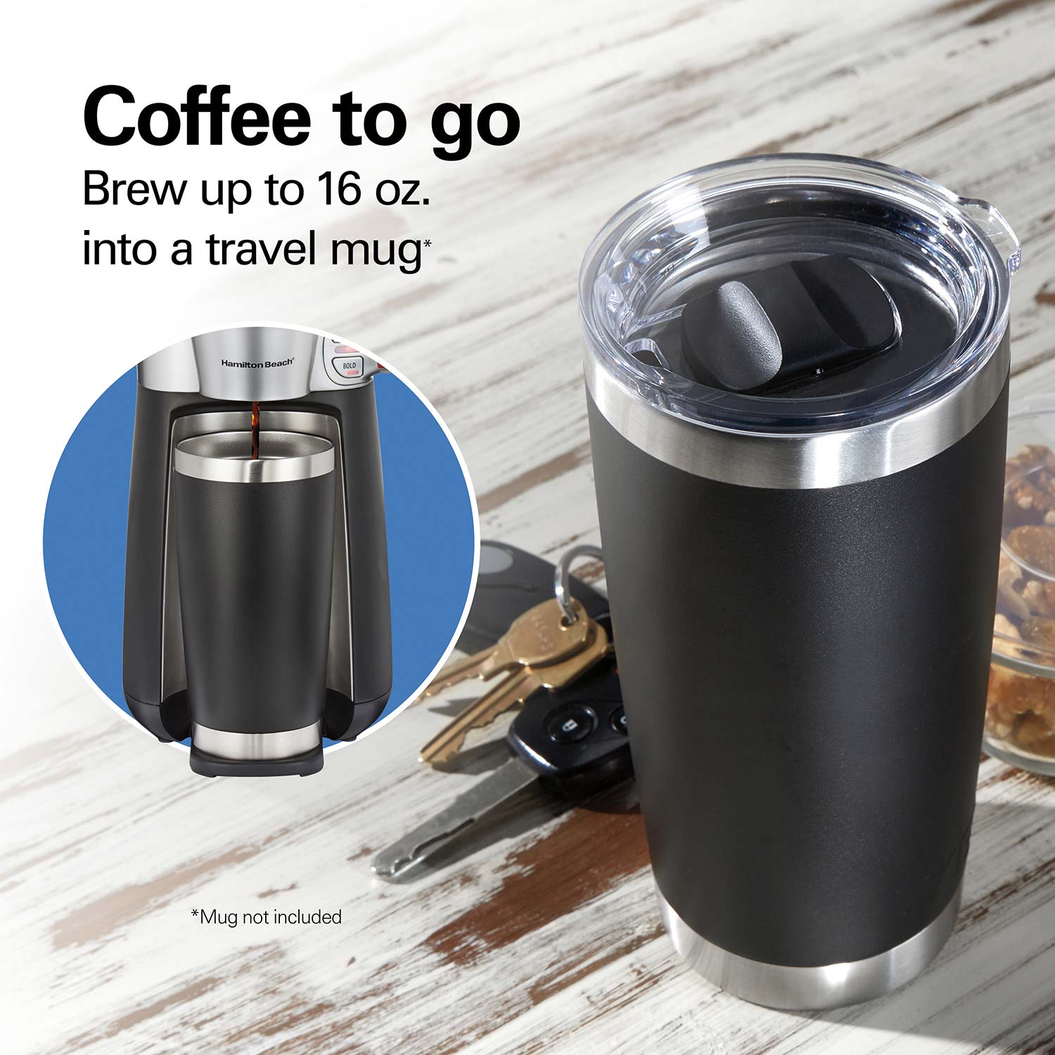 Travel Size Pod Coffee Maker - 16 oz
