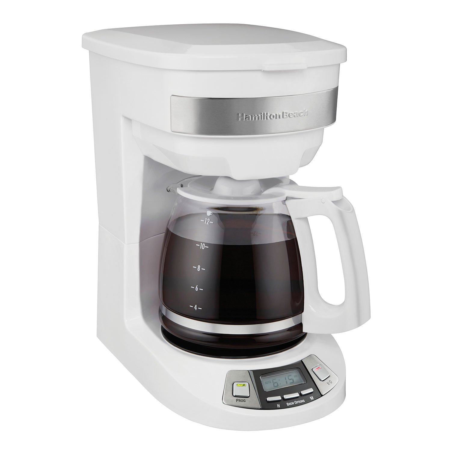 Hamilton Beach 12 Cup Programmable Coffee Maker, White - 46294