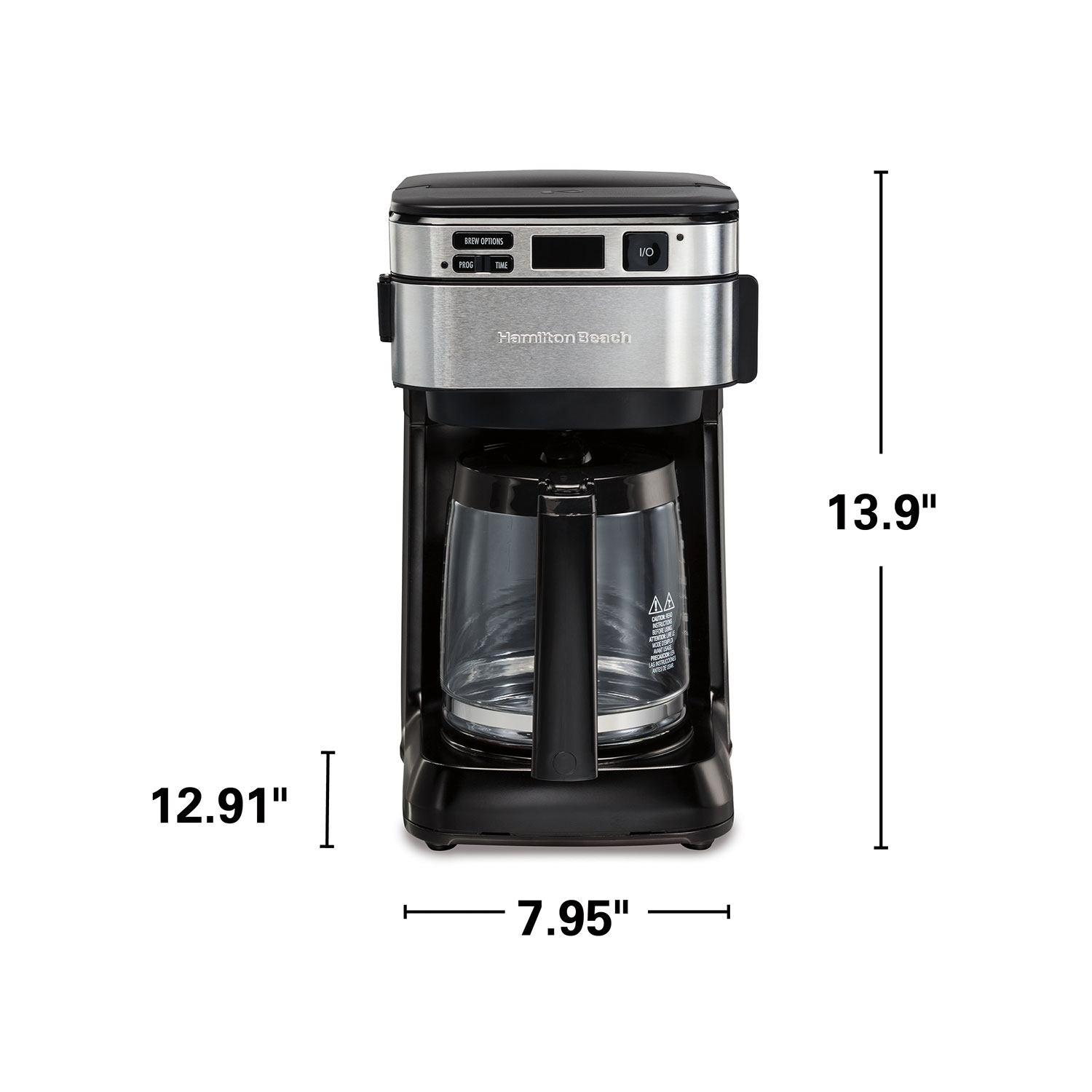 Hamilton Beach Front-Fill® 12 Cup Programmable Coffee Maker with Swing-Out  Basket - 46310 | HamiltonBeach.com