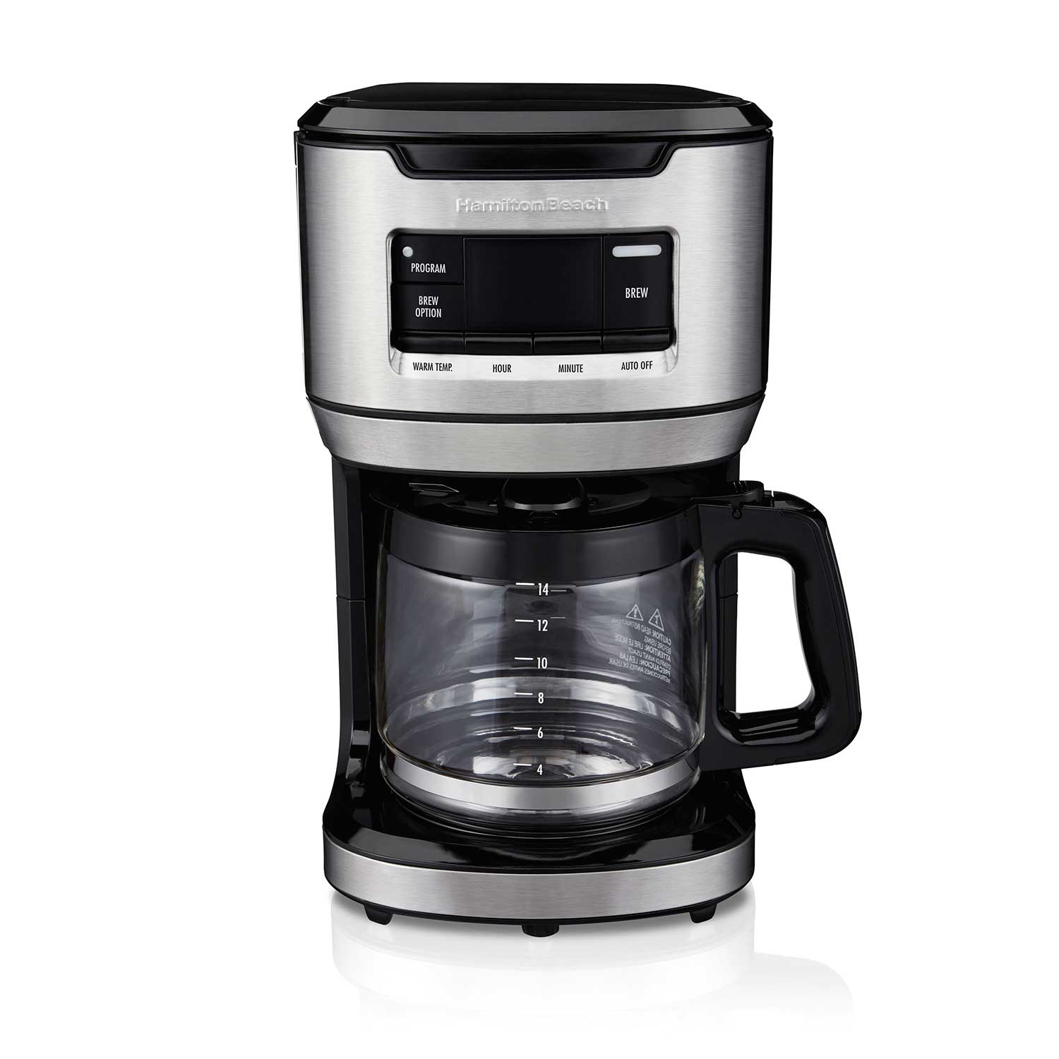 Hamilton Beach 14-Cup Programmable Front-Fill Coffee Maker ...