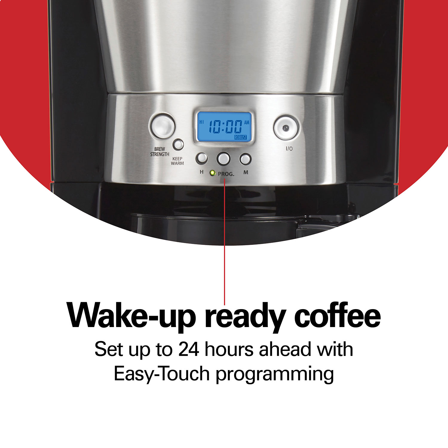 Hamilton Beach 12 Cup Programmable Coffee Maker with Cone Filter, Black ...