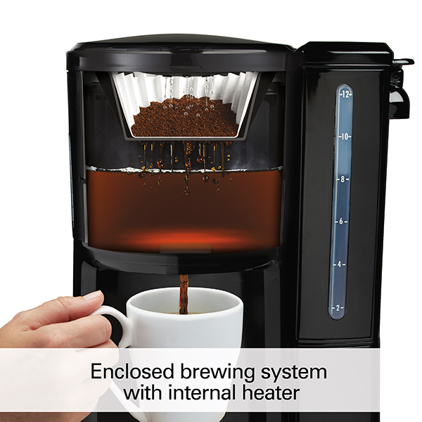 Hamilton Beach One Press® Dispensing Coffee Maker, 12 Cup - 47600
