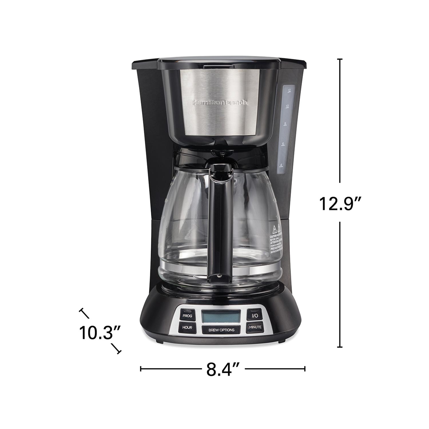 Black & Decker 12 Cup Programmable Gray Coffee Maker - Power