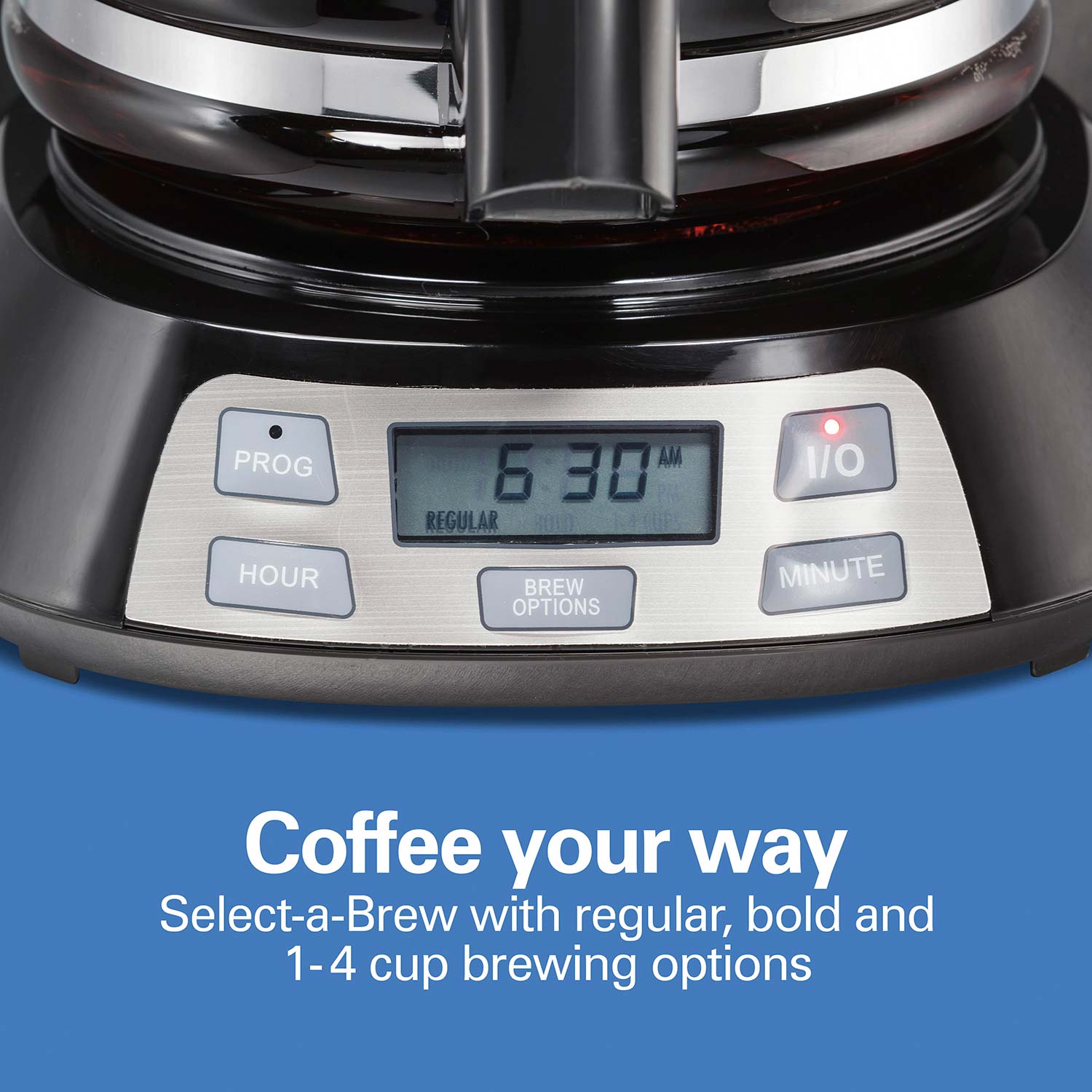  Hamilton Beach 49615C 12 Cup Programmable Coffee Maker Black: Drip  Coffeemakers: Home & Kitchen