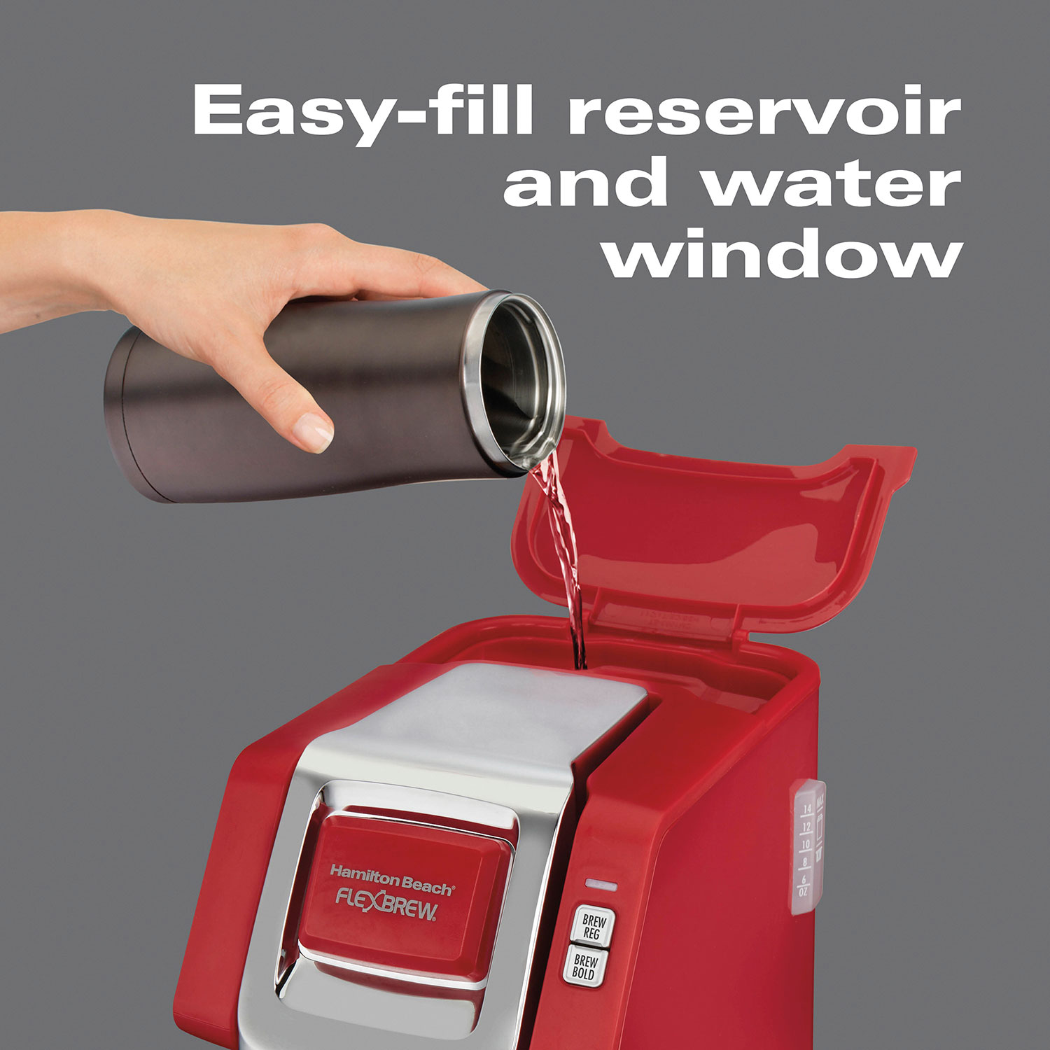 Hamilton Beach FlexBrew® Single-Serve Coffee Maker (Red) - 49945