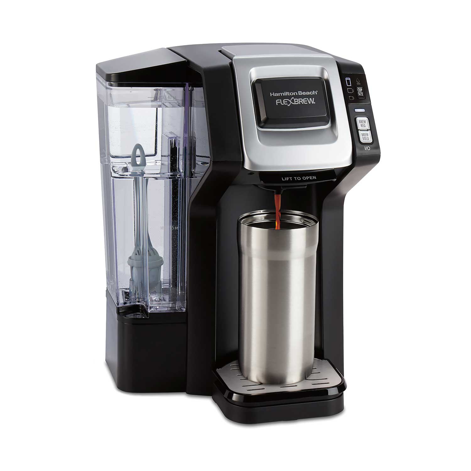 Hamilton Beach 49968 FlexBrew Connected Single Cup Coffee Maker with  Dash