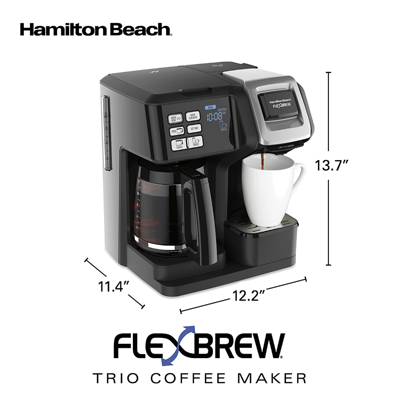 Hamilton Beach 49976 FlexBrew 12 Cup Coffee Maker with Pod Brewer 