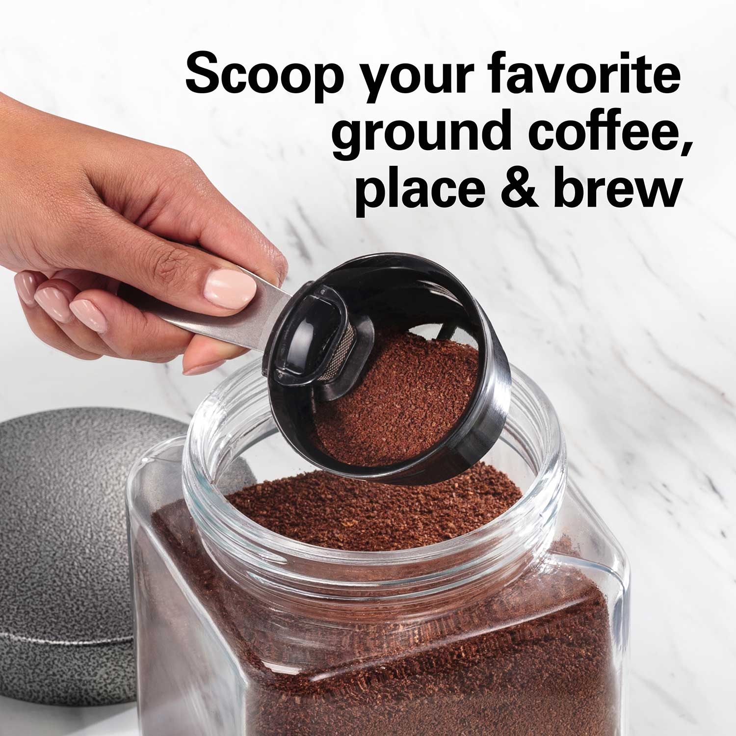 The Scoop® Single-Serve Coffee Maker, Stainless - 49981