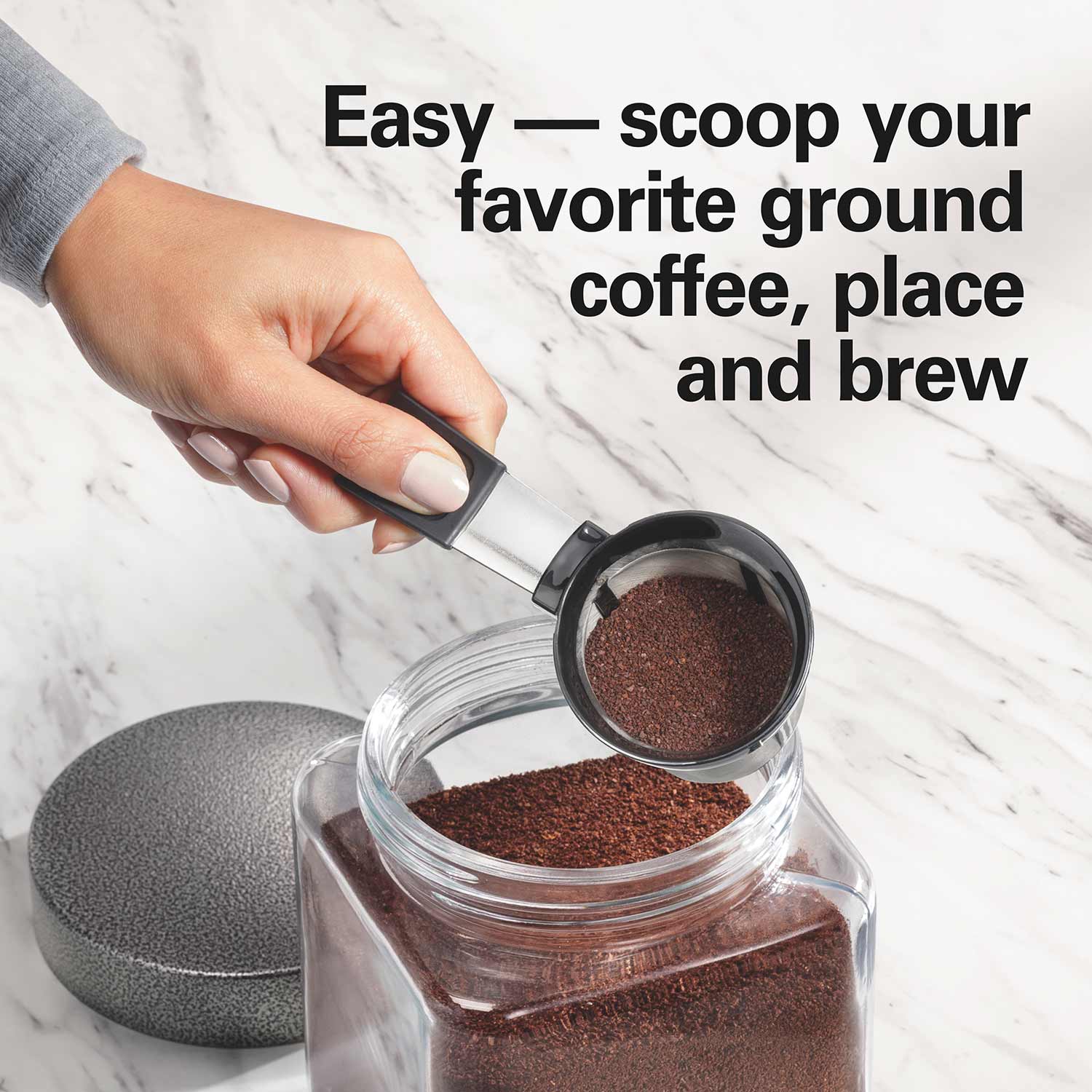 The Scoop® Single-Serve Coffee Maker with Removable Reservoir
