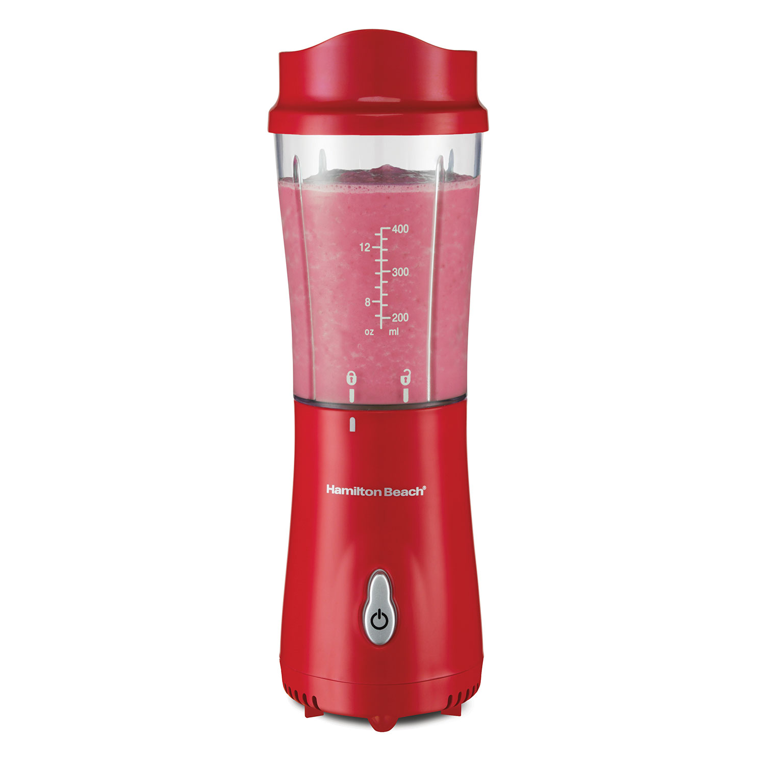 Hamilton Beach Personal Blender with Travel Lid, Red - 51101RV