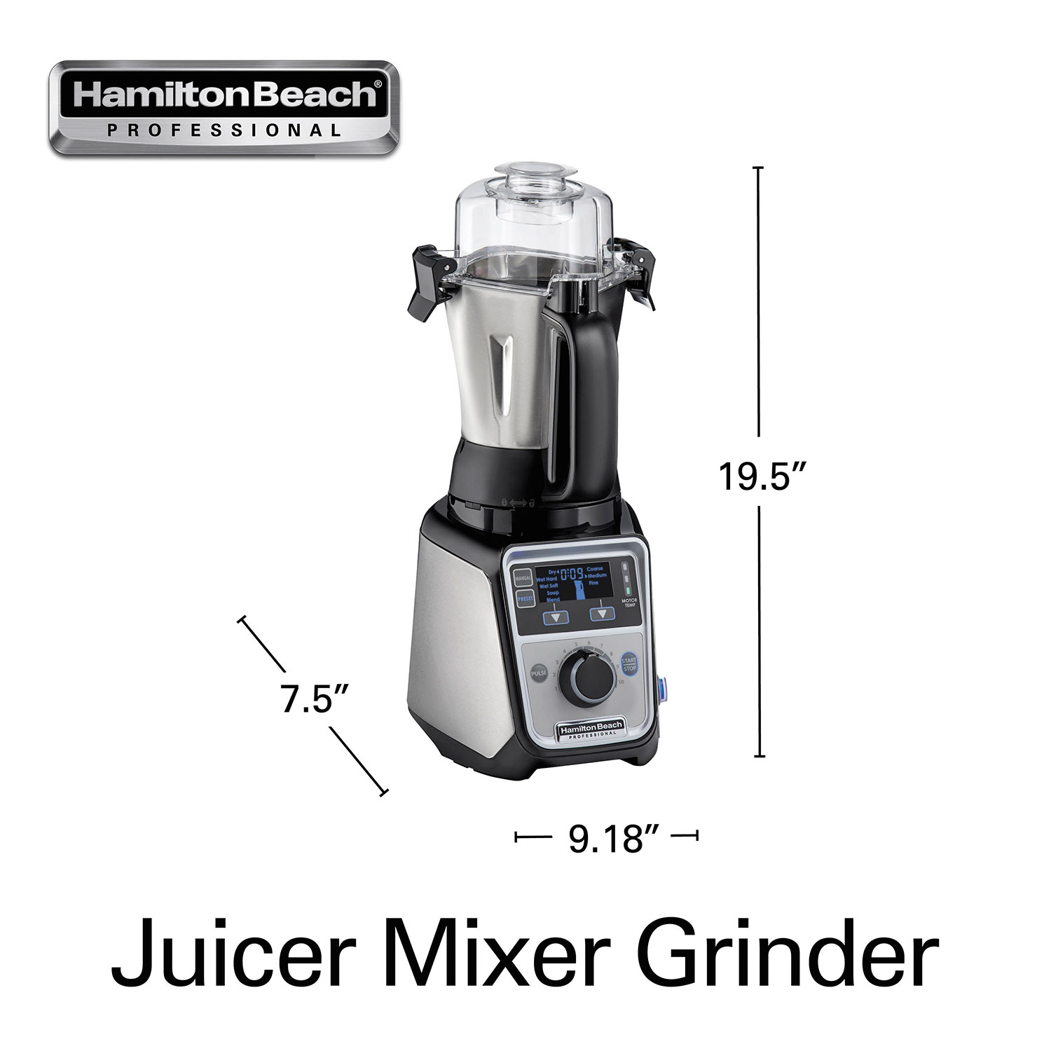 How to use Hamilton Beach Professional Juicer Mixer Grinder 