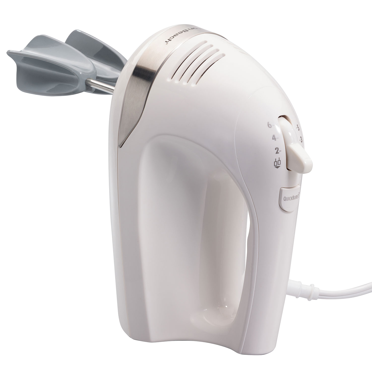 6 Speed Hand Mixer with Snap-On Case White (62636)