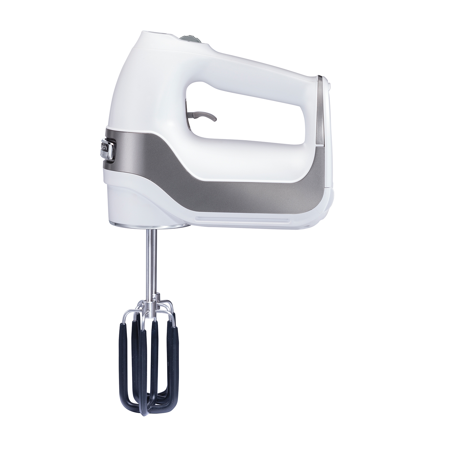 Hamilton Beach Professional 7-Speed Silver Hand Mixer with SoftScrape  Beaters, Whisk, Dough Hooks and Snap-On Storage Case 62657 - The Home Depot