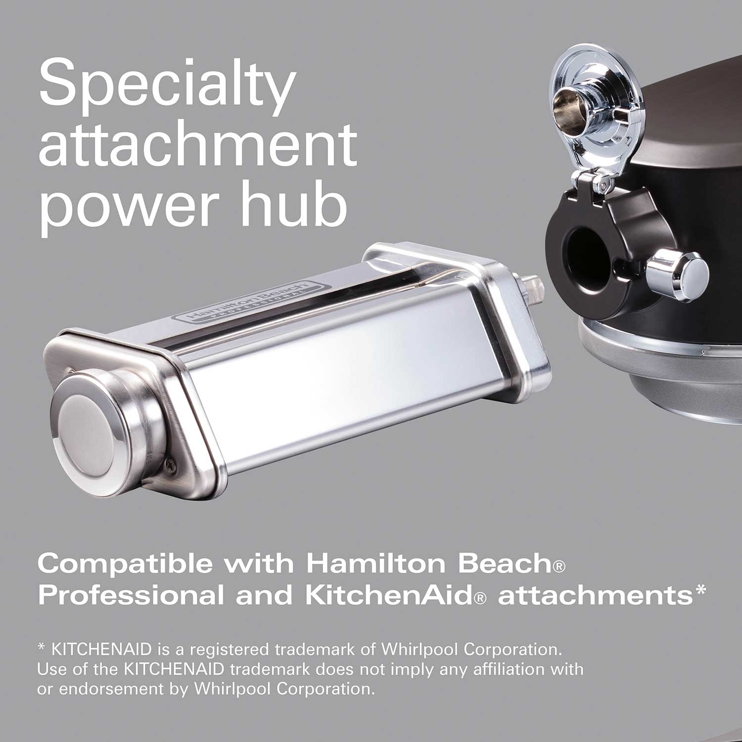 Hamilton Beach-Stand Mixer (63101) 12 speed, Tilt Head, White w/ 3  Attachments