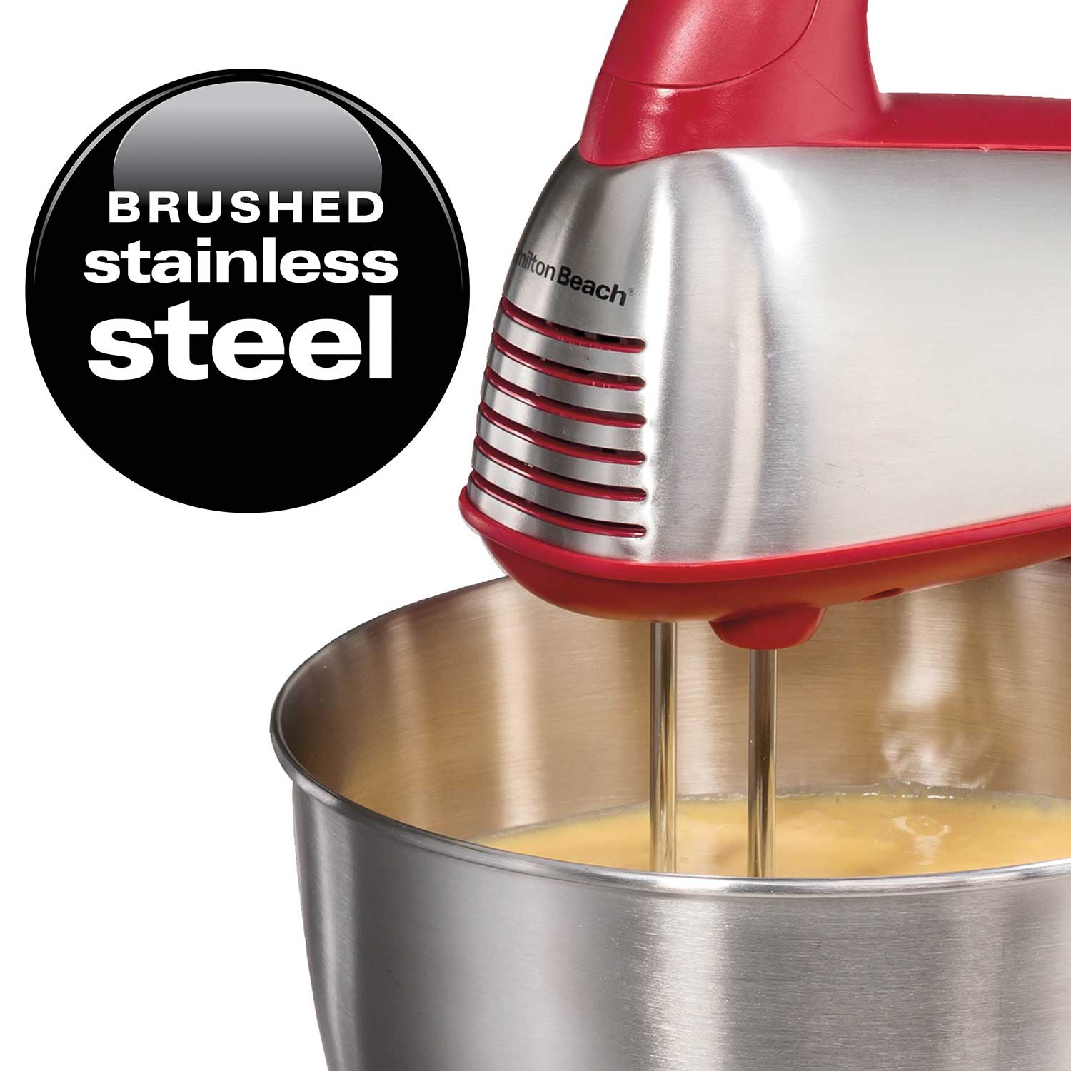 Hamilton Beach 6 Speed Classic Hand-Stand Mixer (64650) - Stainless Steel
