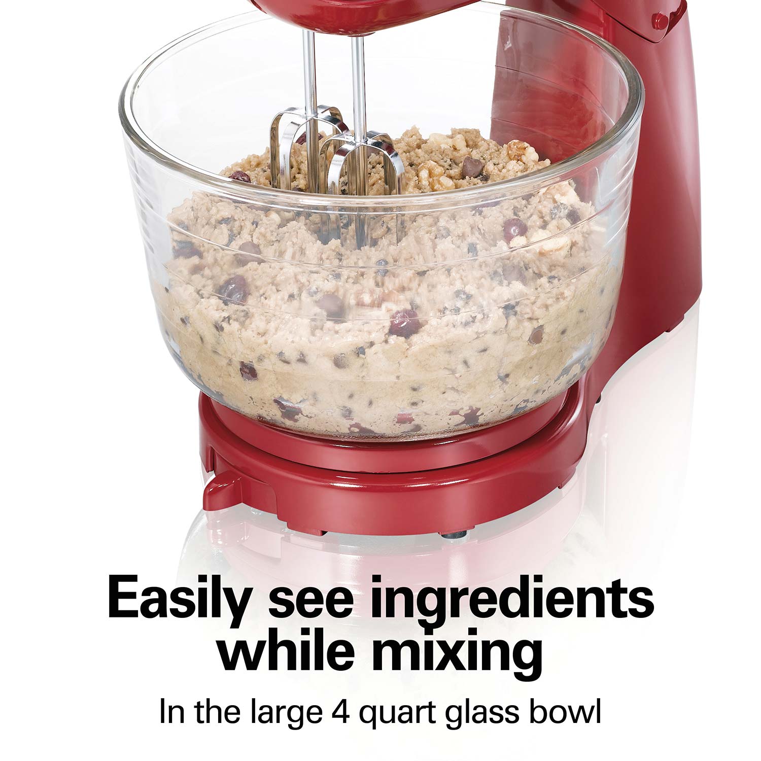 Power Deluxe™ 6 Speed Hand/Stand Mixer, Red - 64699