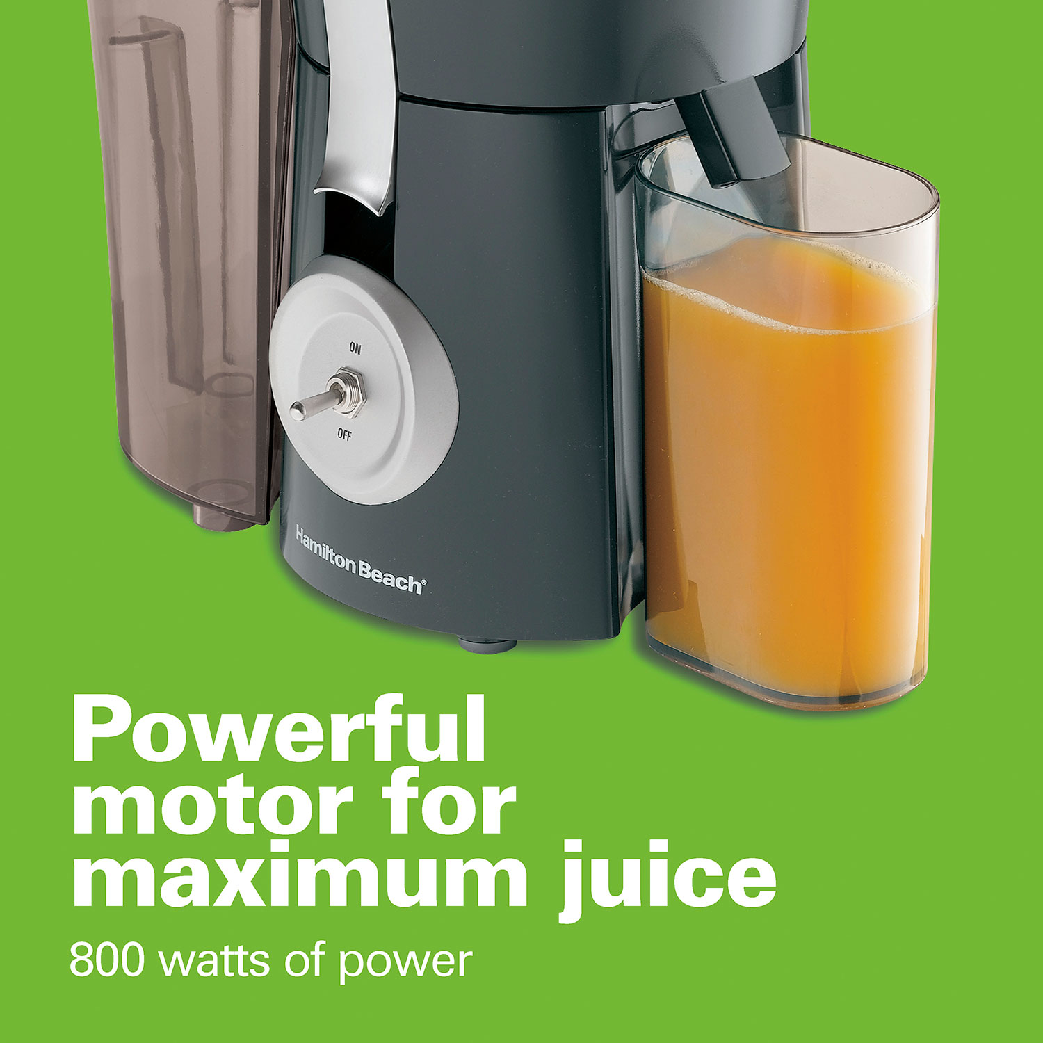 Hamilton Beach Big Mouth Pro Juicer Juice Extractor, 800W, BPA Free,  Powerful Motor, Gray, 67650